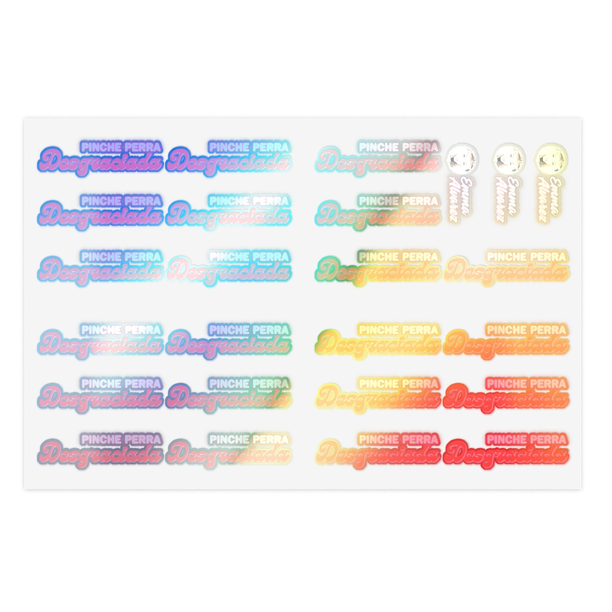The Emma Alvarez Sticker Sheets - “Pinche Perra Desgraciada”