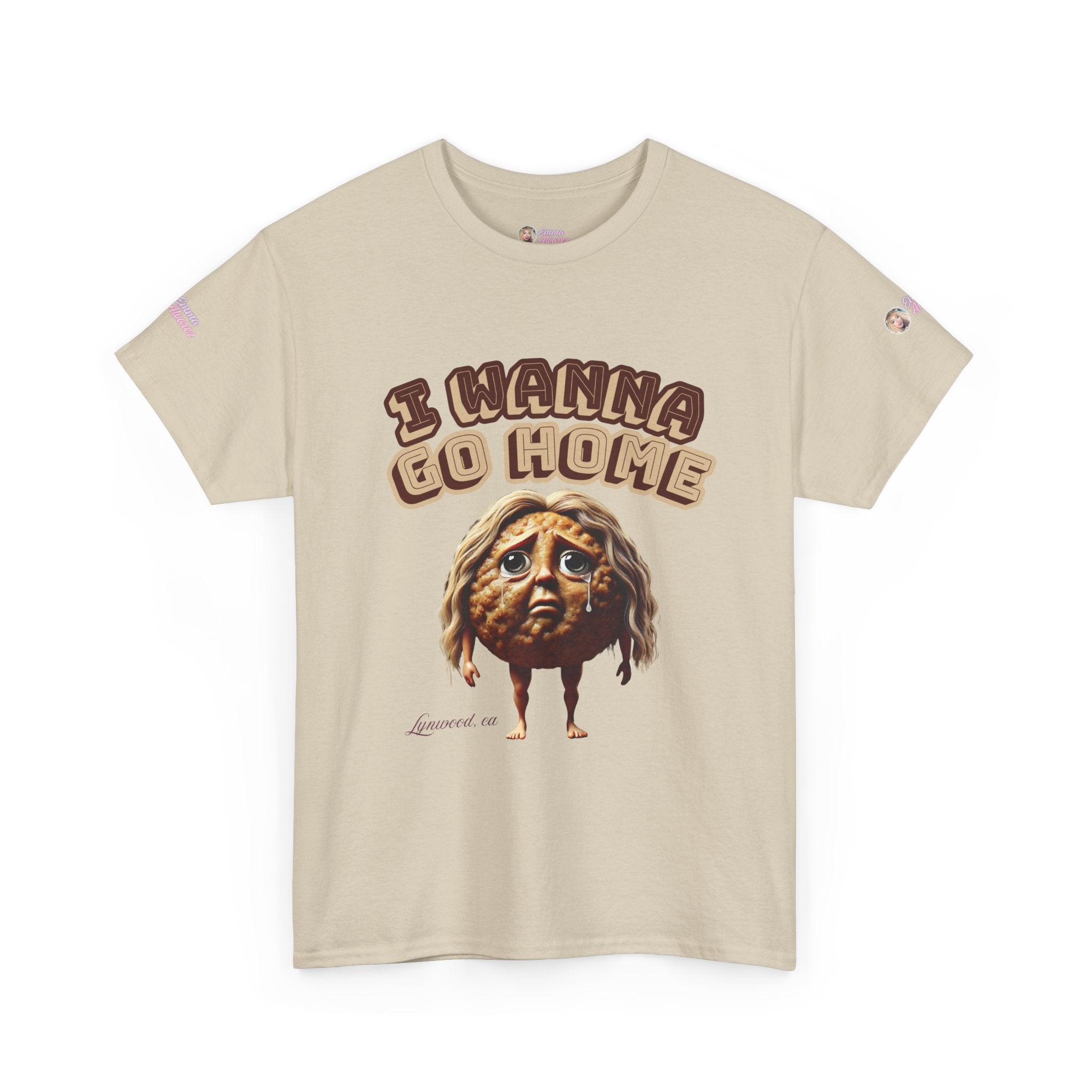 The Emma Alvarez Unisex Heavy Cotton Tee - "I Wanna Go Home" - Lynwood, CA