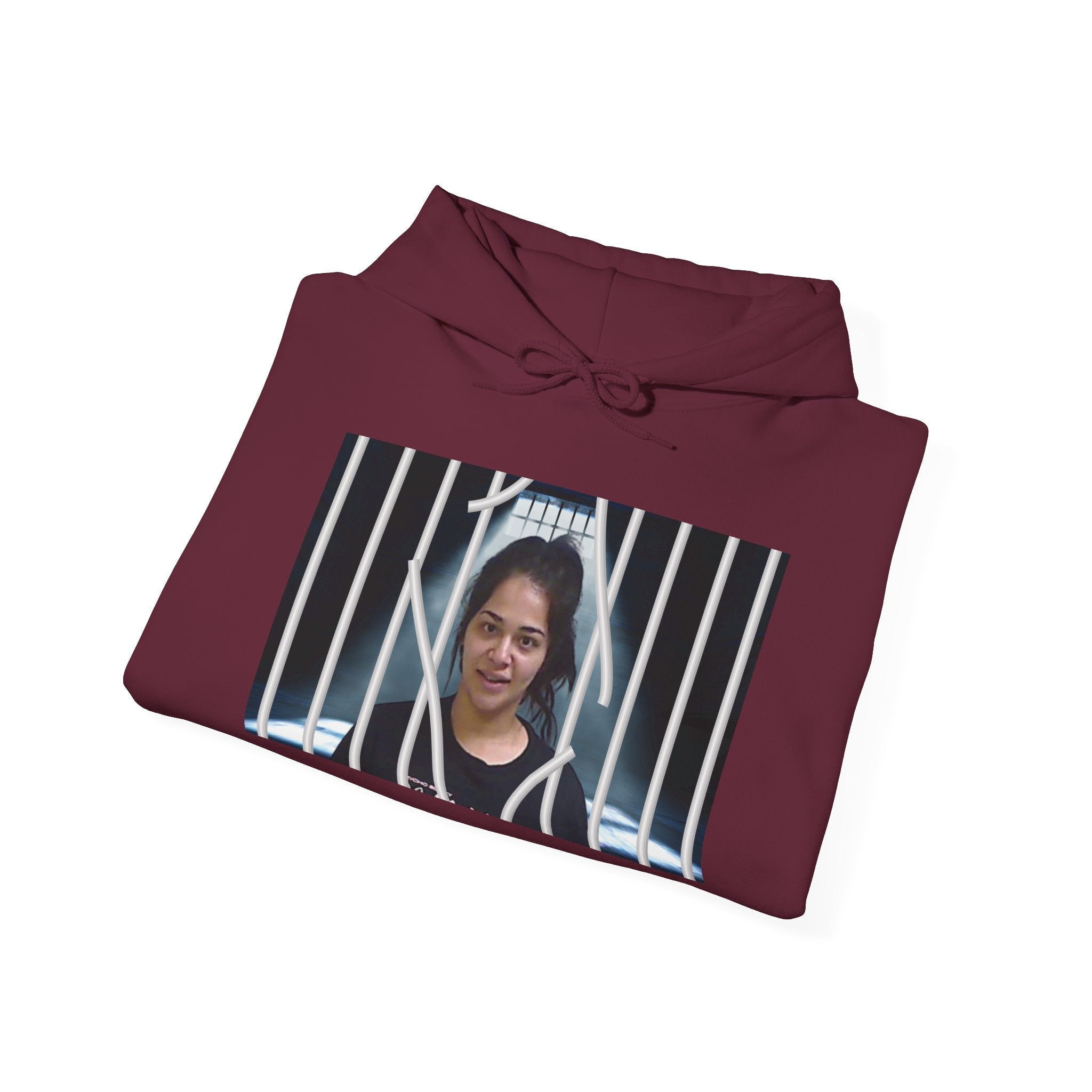 The Emma Alvarez & Meli G Heavy Blend™ Hooded Sweatshirt - "MeliG Mugshot"
