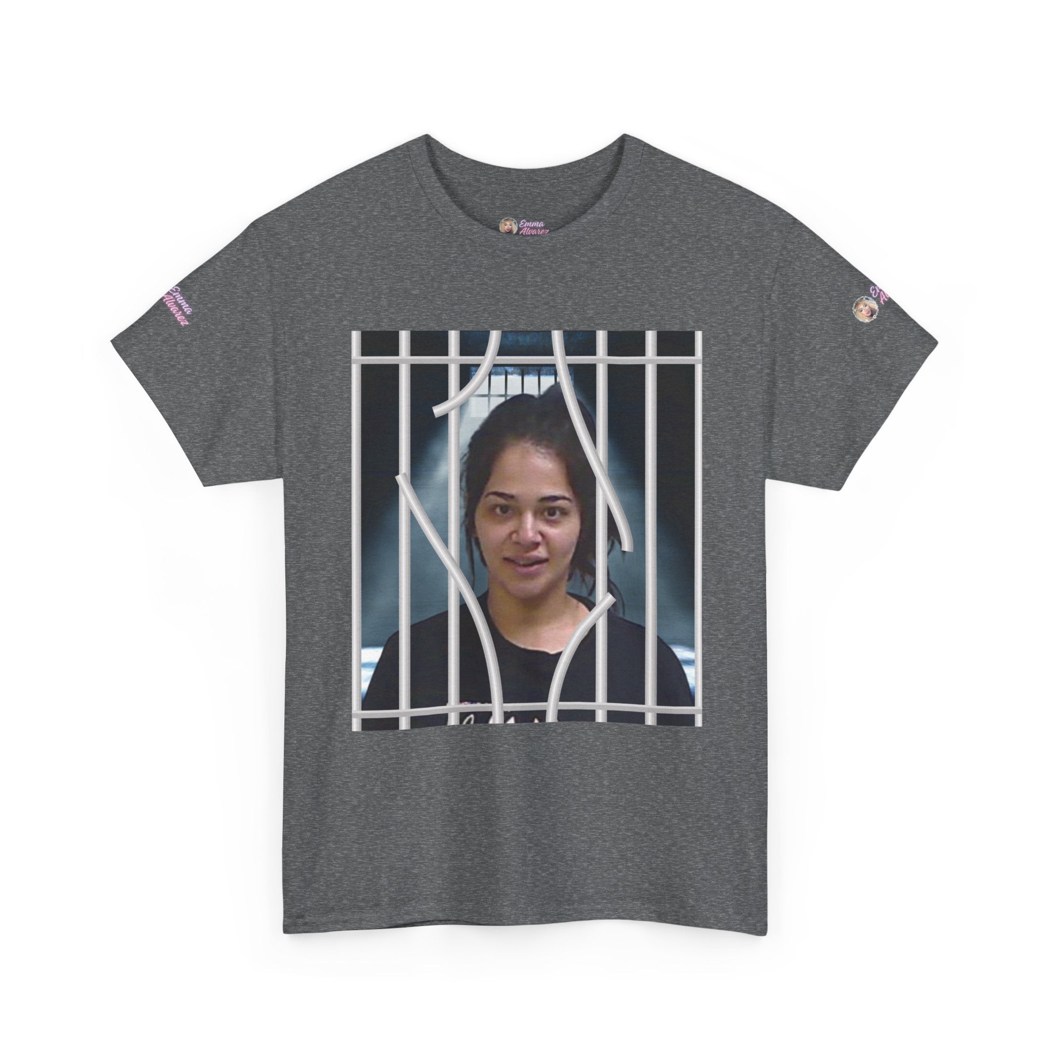 The Emma Alvarez & Meli G Unisex Heavy Cotton Tee - "MeliG Mugshot"