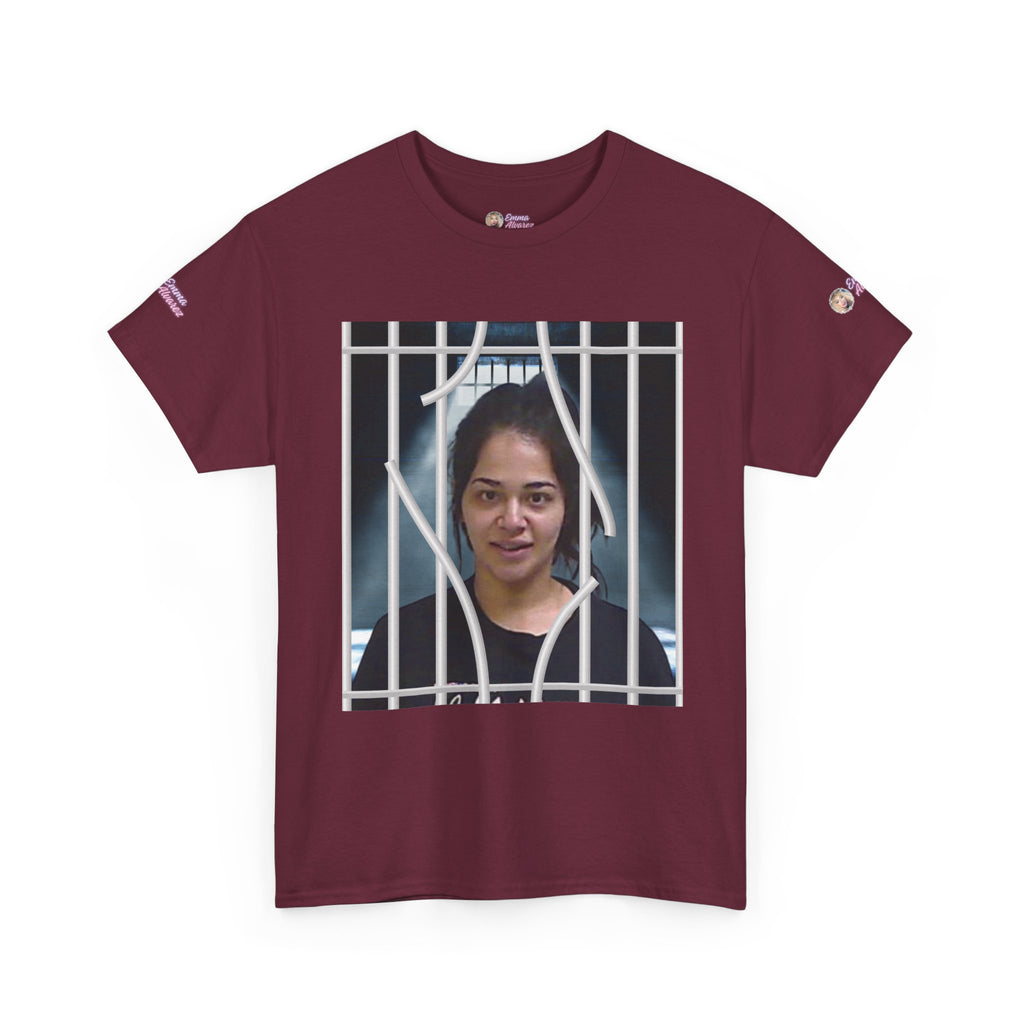 The Emma Alvarez & Meli G Unisex Heavy Cotton Tee - "MeliG Mugshot"