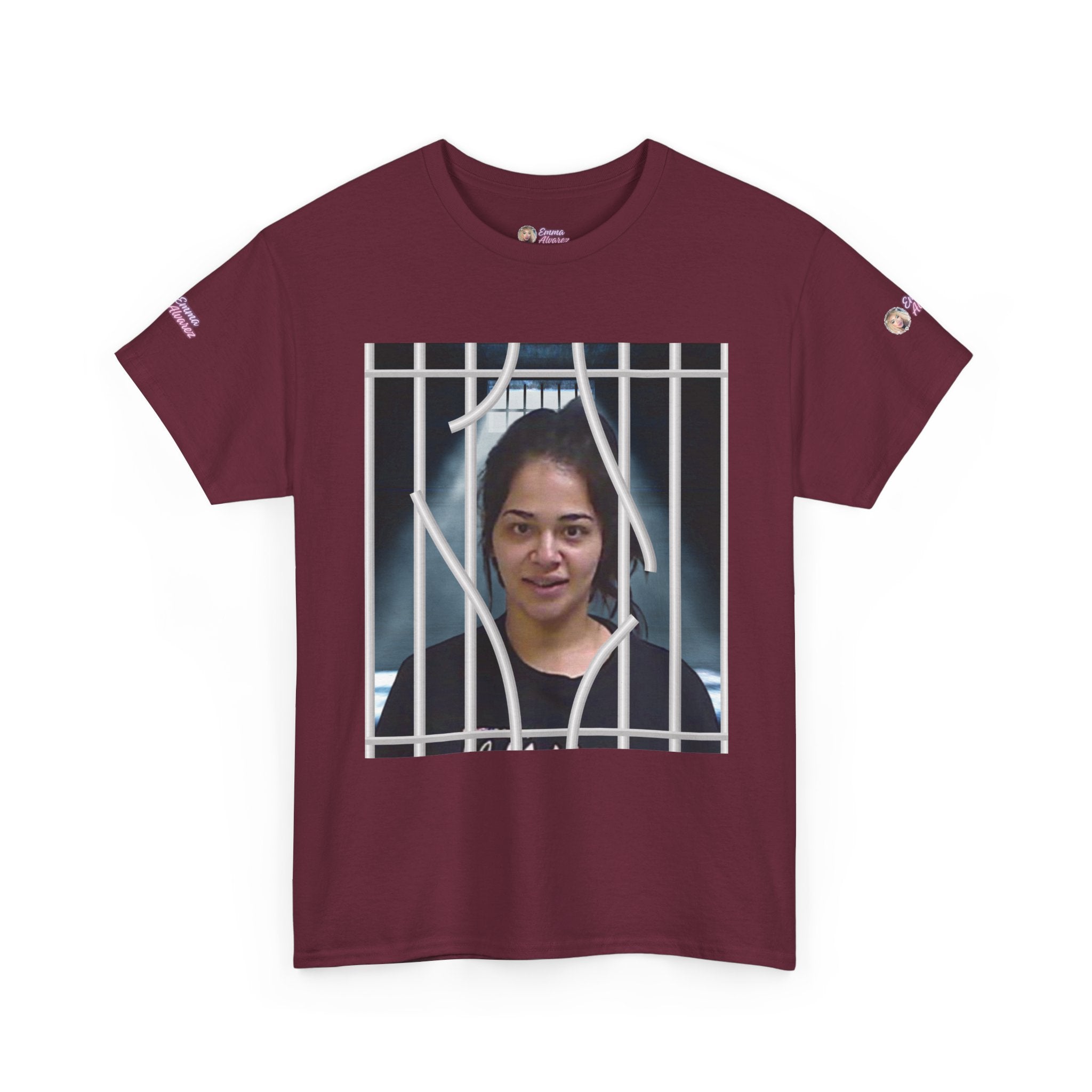 The Emma Alvarez & Meli G Unisex Heavy Cotton Tee - "MeliG Mugshot"