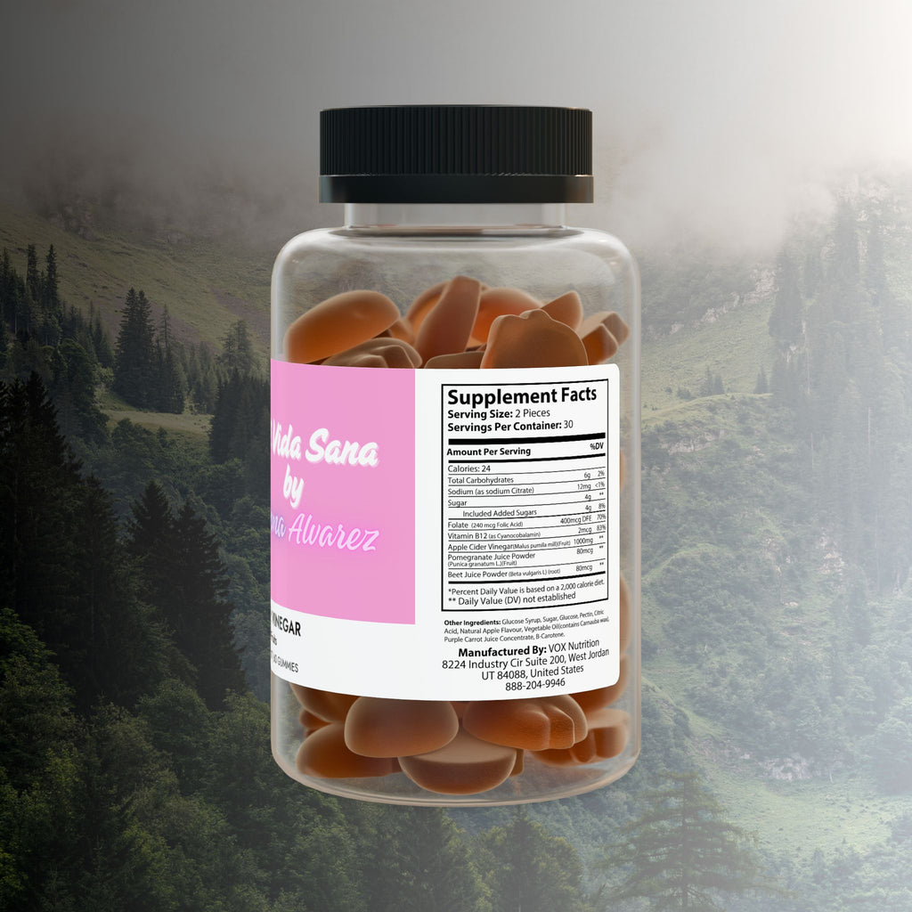 Mi Vida Sana by Emma Alvarez | Apple Cider Vinegar Gummies (60 Gummies)