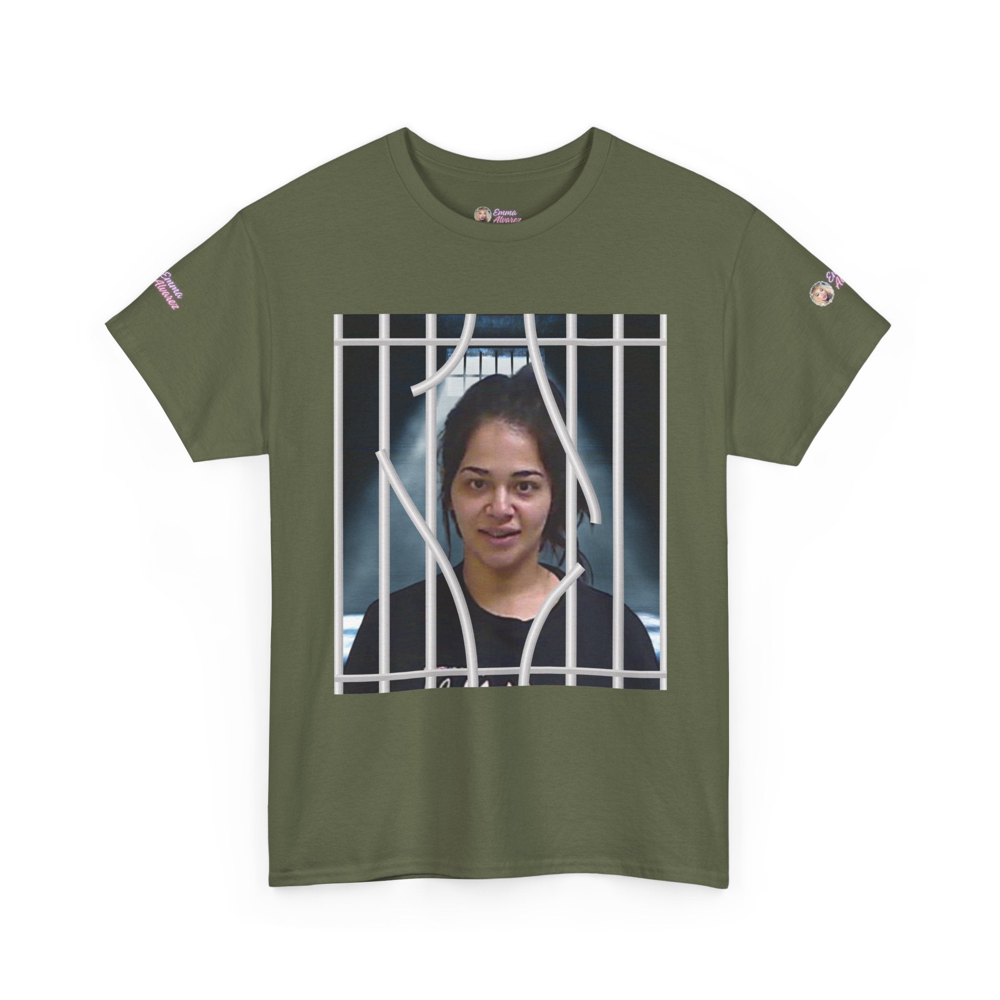 The Emma Alvarez & Meli G Unisex Heavy Cotton Tee - "MeliG Mugshot"