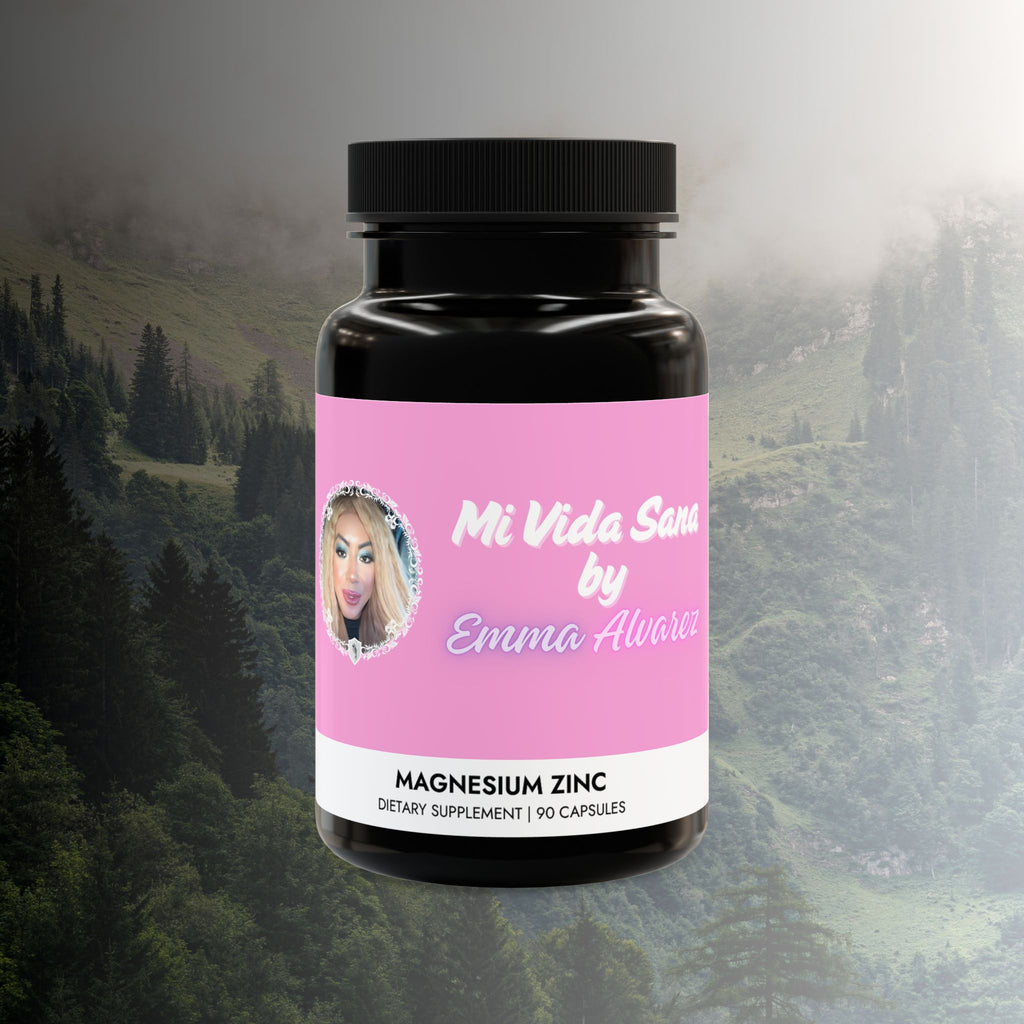 Mi Vida Sana by Emma Alvarez | Magnesium Zinc Supplement (90 Capsules)