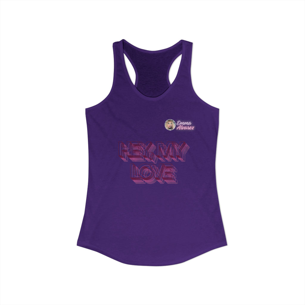 Hey, My Love Racerback Tank for Women