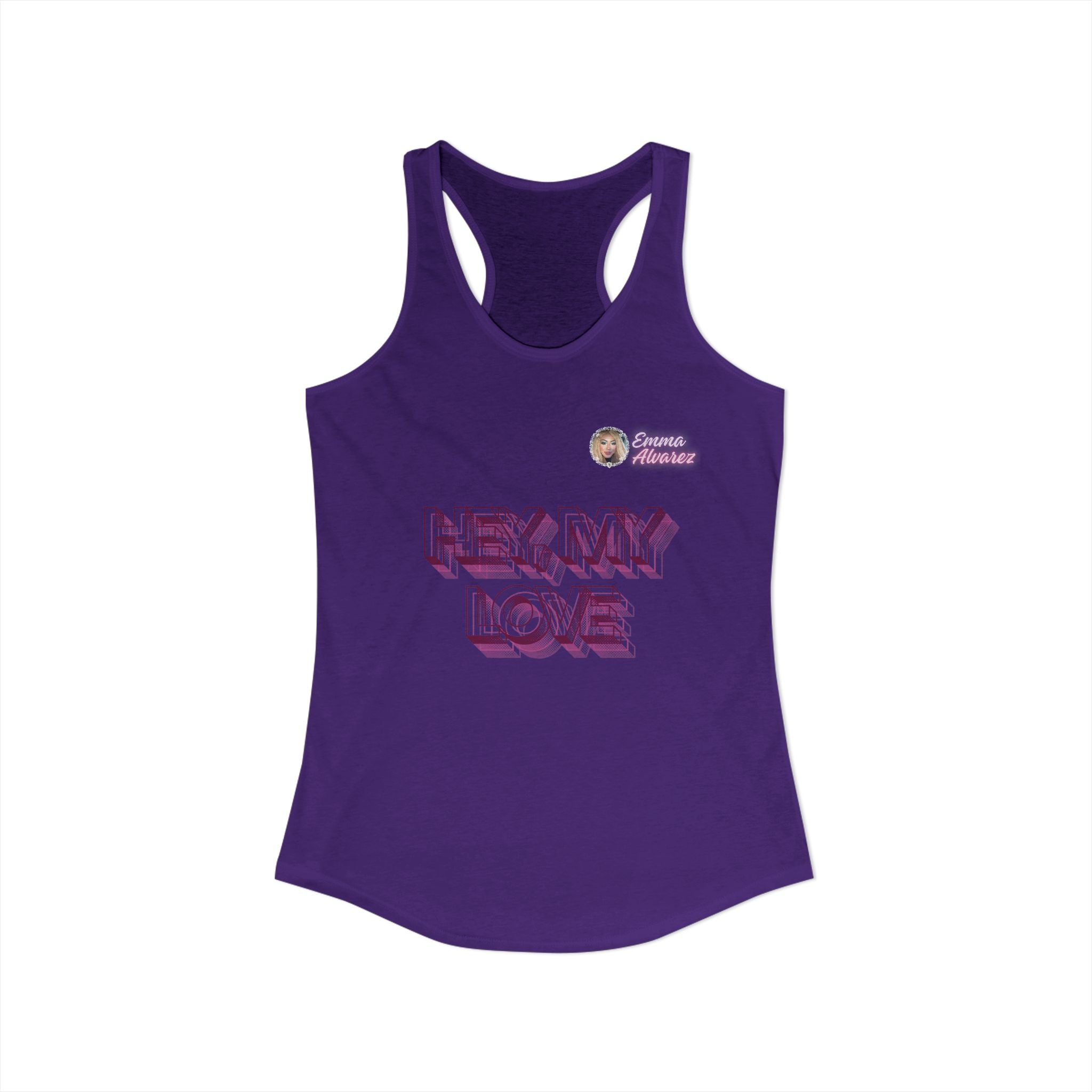 Hey, My Love Racerback Tank for Women