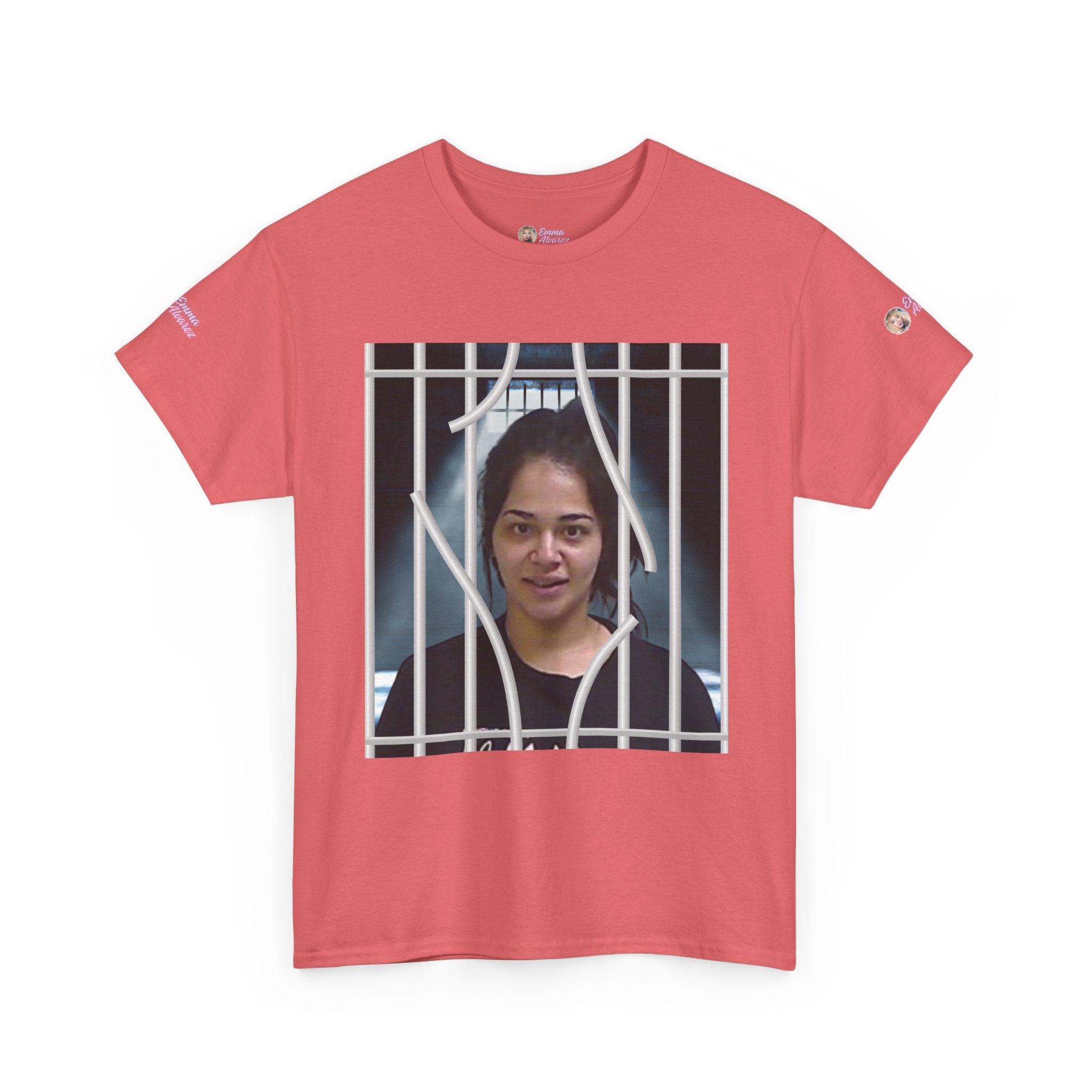 The Emma Alvarez & Meli G Unisex Heavy Cotton Tee - "MeliG Mugshot"