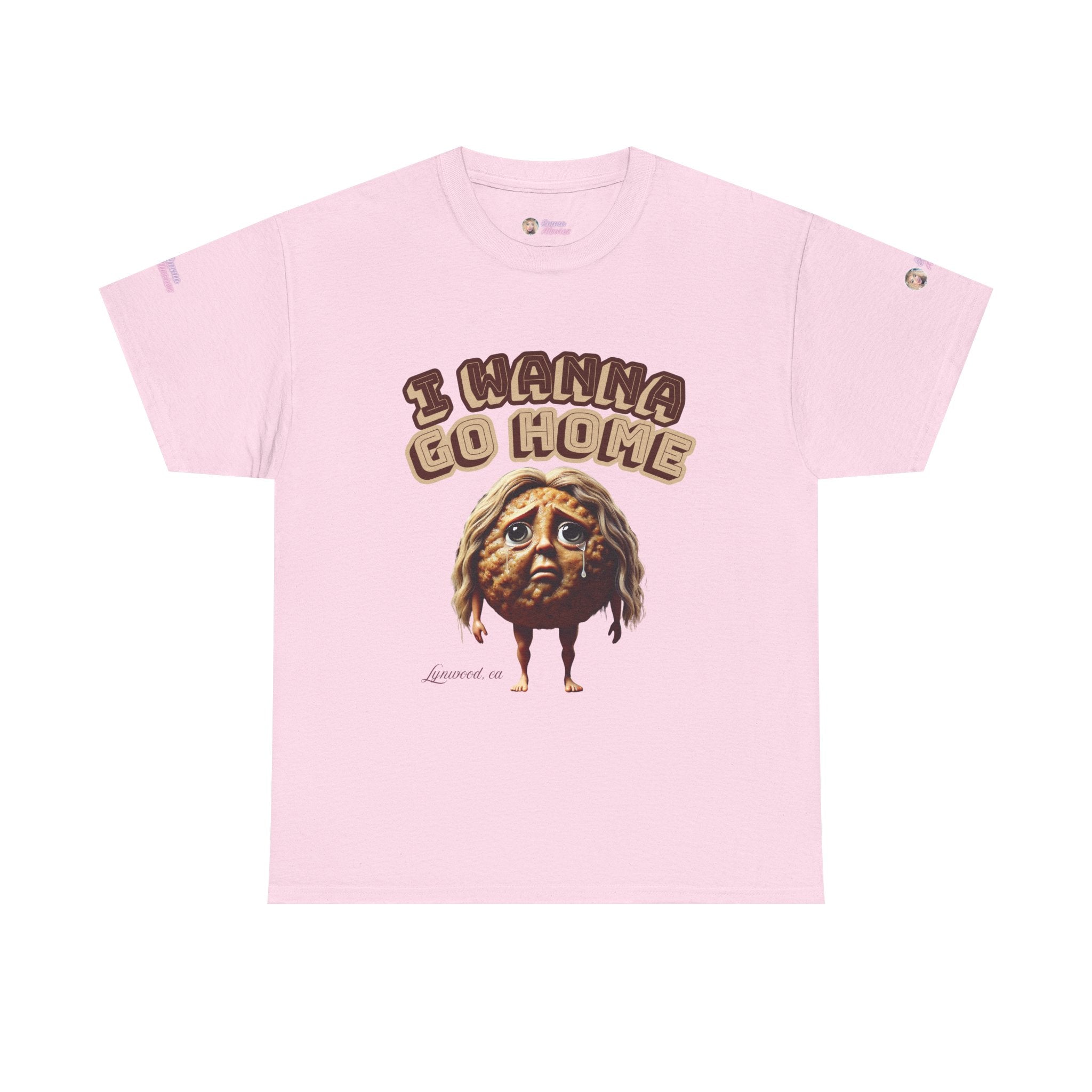 The Emma Alvarez Unisex Heavy Cotton Tee - "I Wanna Go Home" - Lynwood, CA