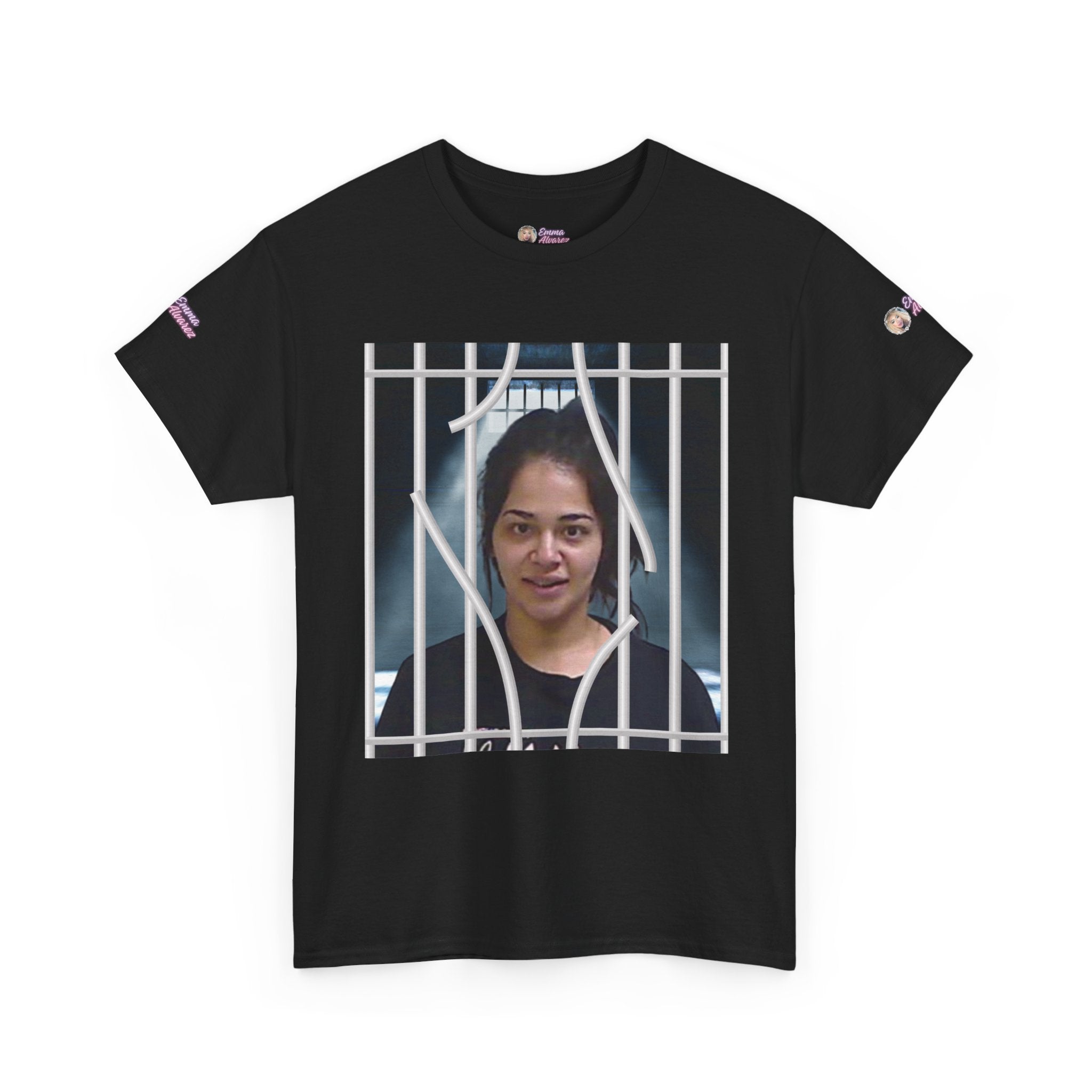 The Emma Alvarez & Meli G Unisex Heavy Cotton Tee - "MeliG Mugshot"