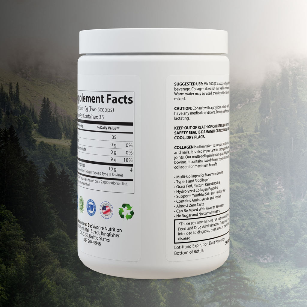 Mi Vida Sana by Emma Alvarez | Collagen Peptides Type I & III Supplement (350g, 12.3oz)