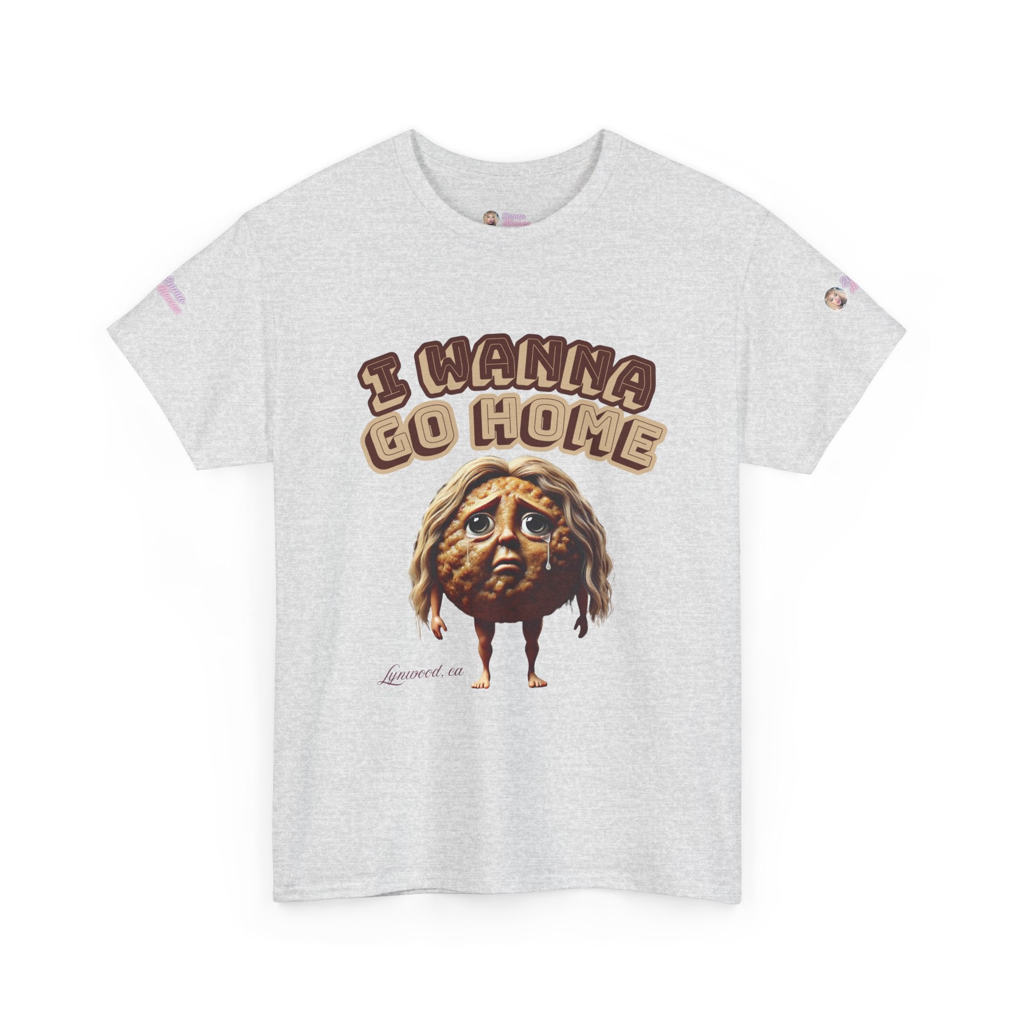 The Emma Alvarez Unisex Heavy Cotton Tee - "I Wanna Go Home" - Lynwood, CA