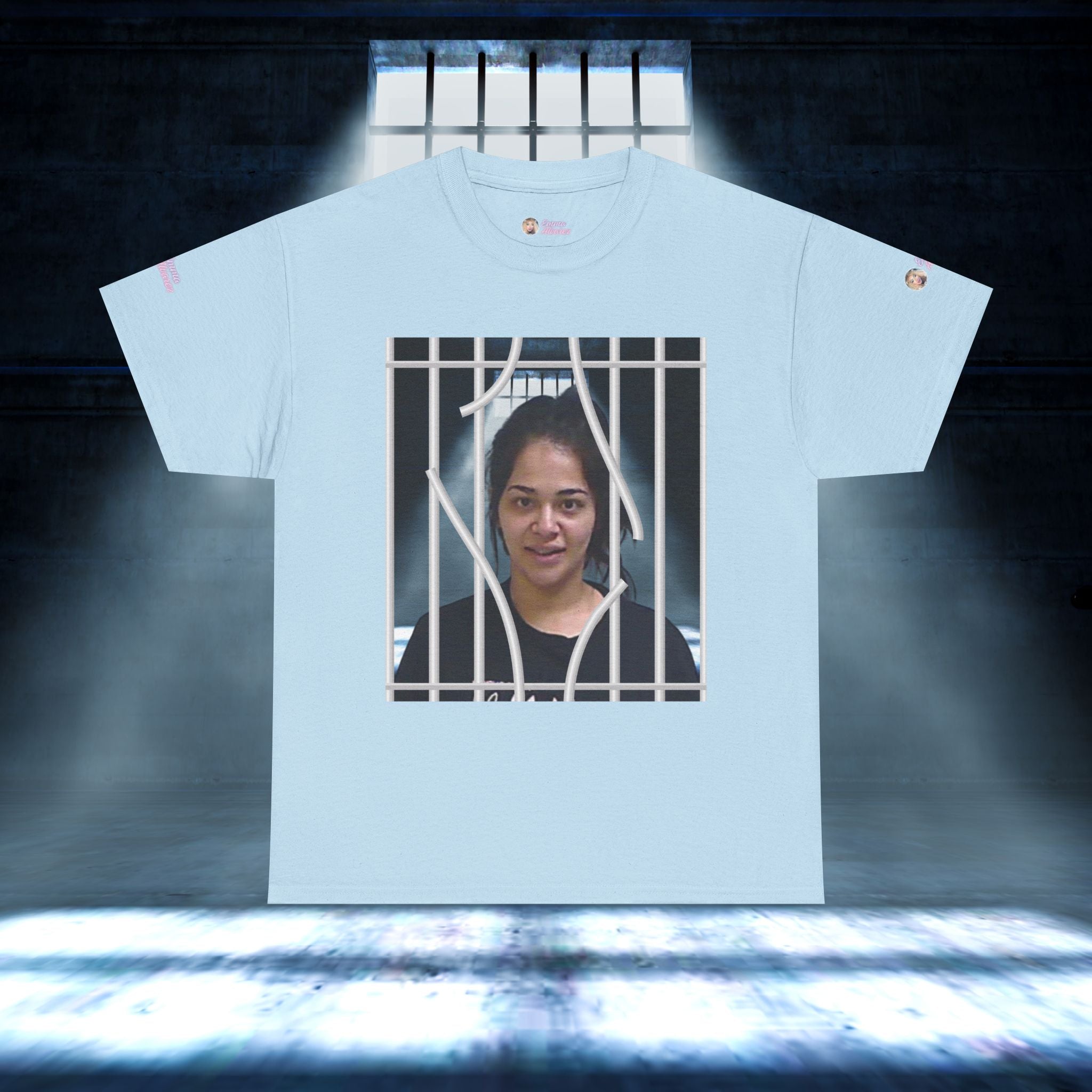 The Emma Alvarez & Meli G Unisex Heavy Cotton Tee - "MeliG Mugshot"