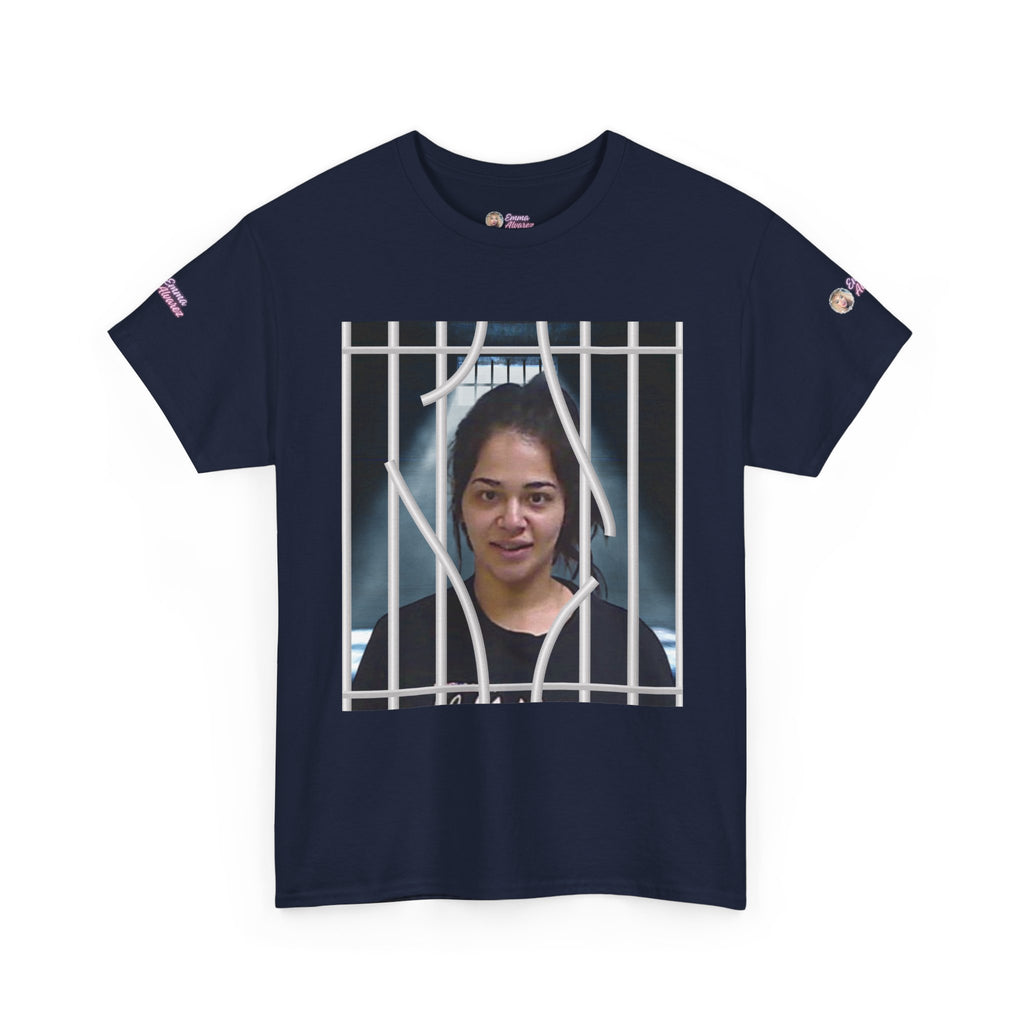 The Emma Alvarez & Meli G Unisex Heavy Cotton Tee - "MeliG Mugshot"