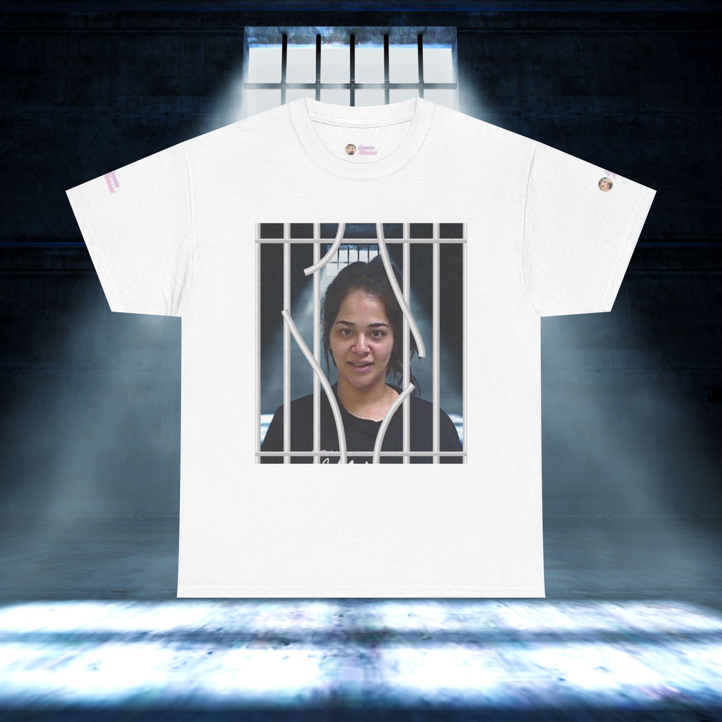 The Emma Alvarez & Meli G Unisex Heavy Cotton Tee - "MeliG Mugshot"