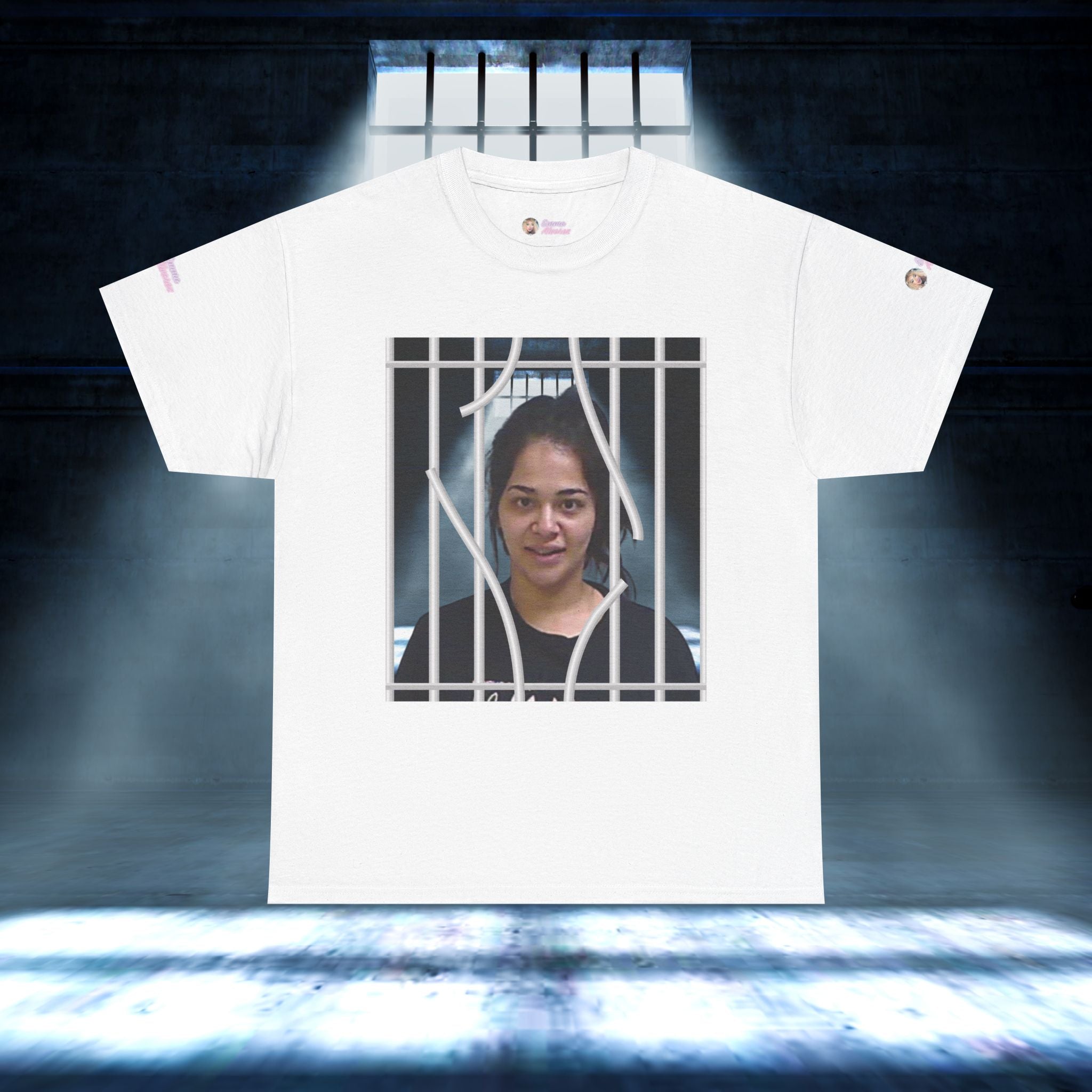 The Emma Alvarez & Meli G Unisex Heavy Cotton Tee - "MeliG Mugshot"