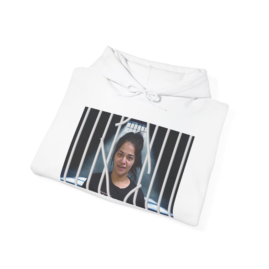 The Emma Alvarez & Meli G Heavy Blend™ Hooded Sweatshirt - "MeliG Mugshot"