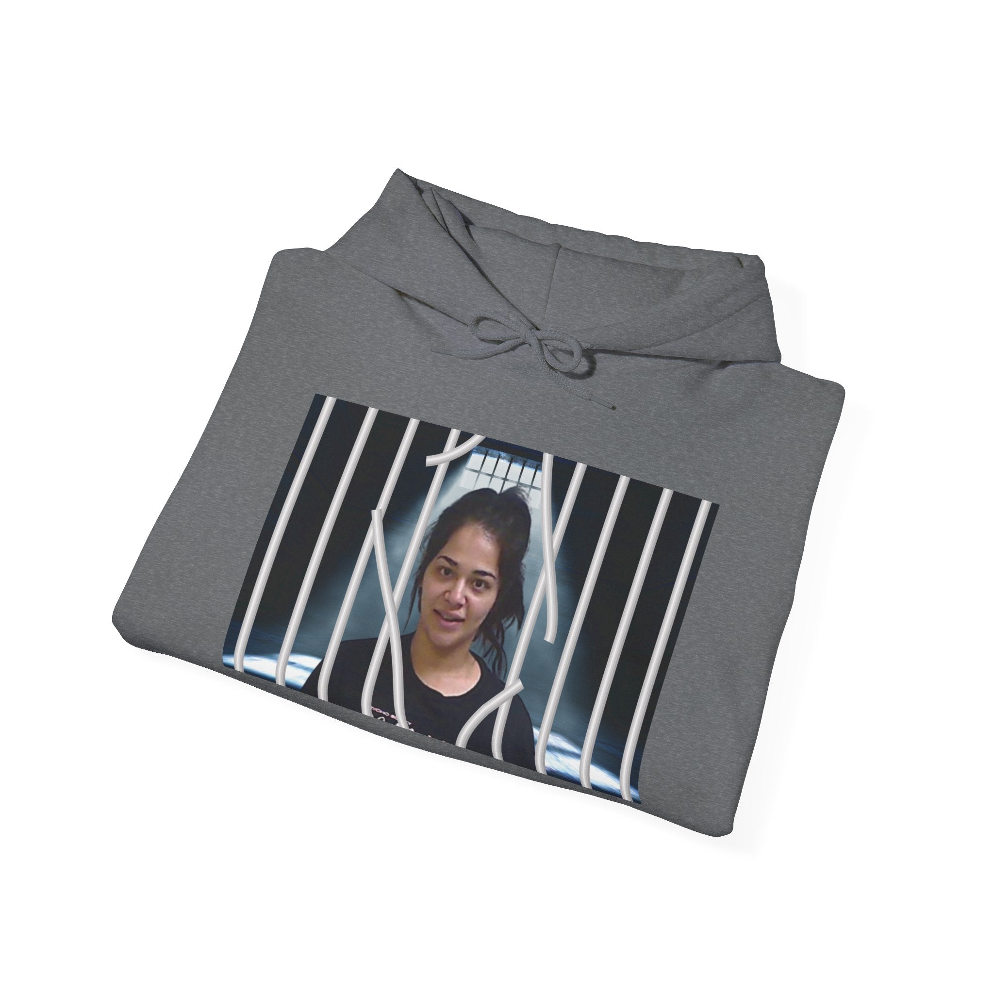 The Emma Alvarez & Meli G Heavy Blend™ Hooded Sweatshirt - "MeliG Mugshot"