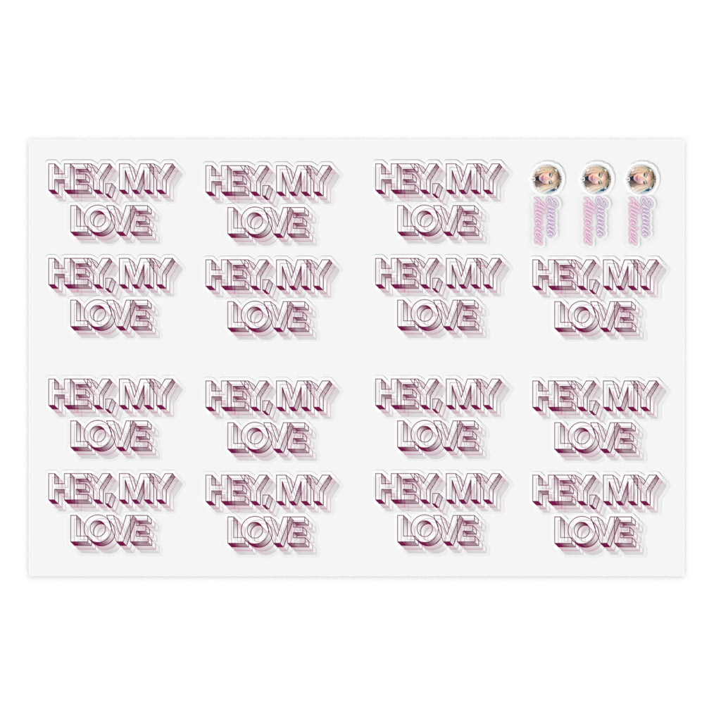 The Emma Alvarez Sticker Sheets - “Hey, My Love”