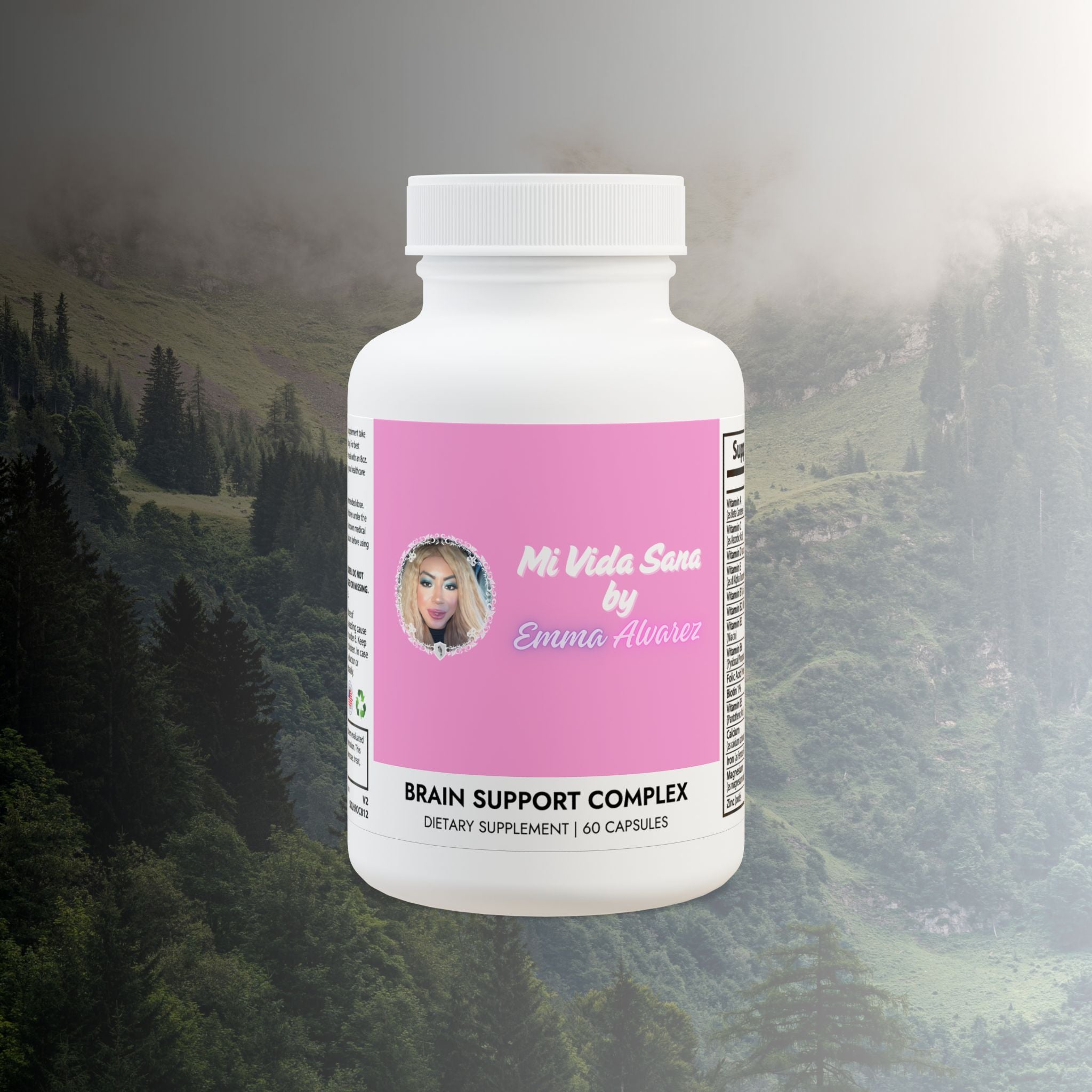 Mi Vida Sana by Emma Alvarez | Brain Support Complex Supplement (60 Capsules)