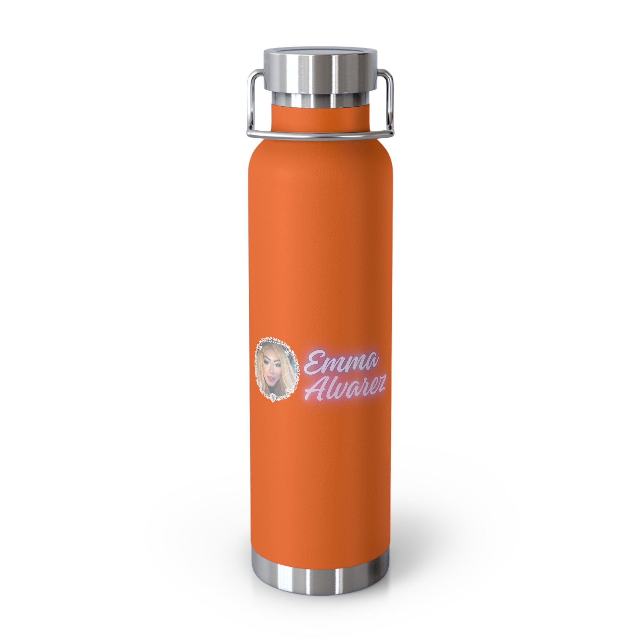 Emma Alvarez - Personalized Copper Insulated Water Bottle - 22oz