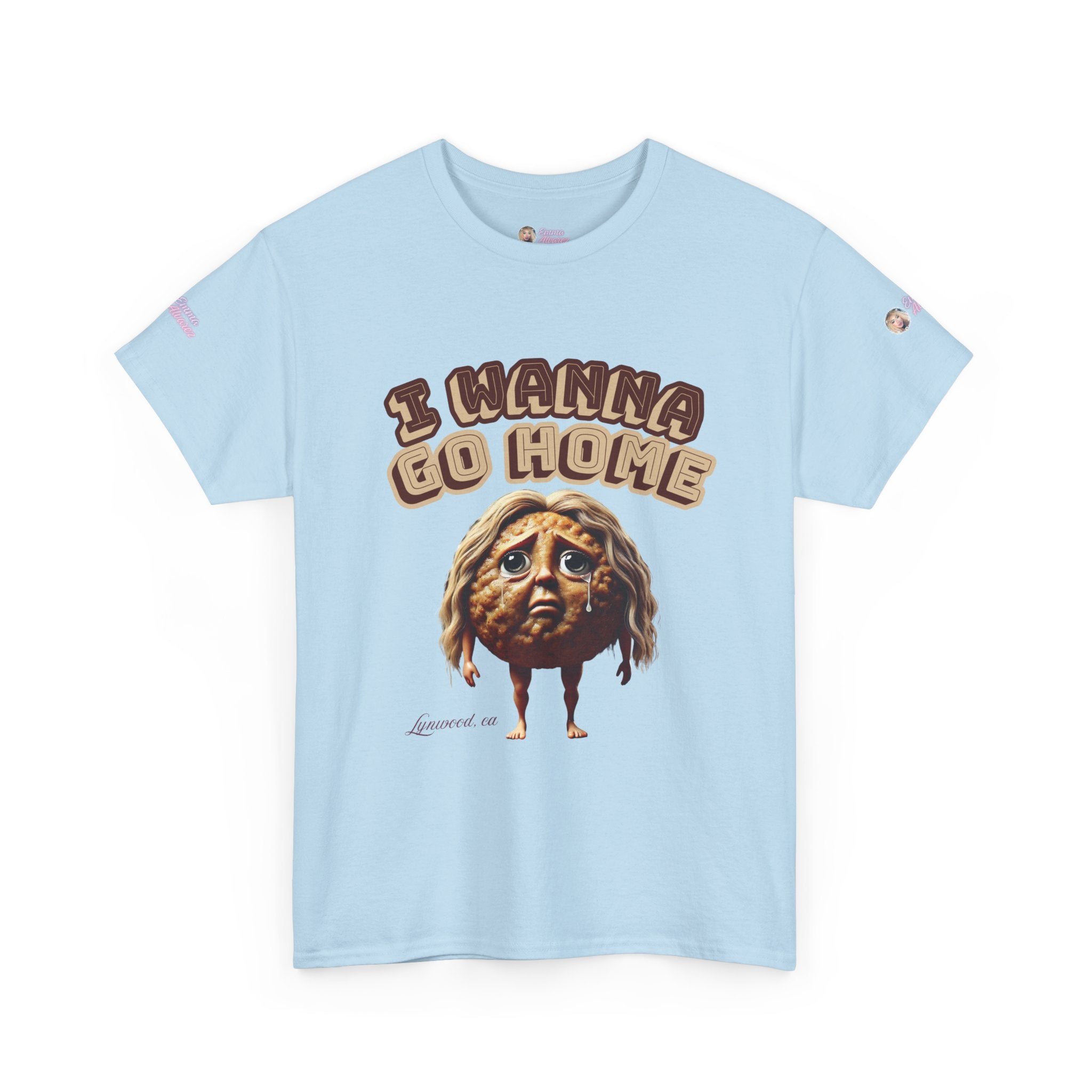 The Emma Alvarez Unisex Heavy Cotton Tee - "I Wanna Go Home" - Lynwood, CA