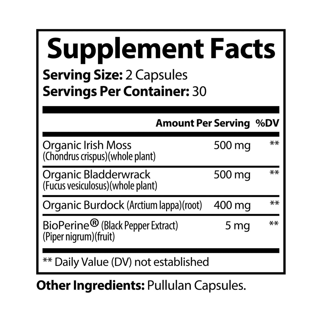 Mi Vida Sana by Emma Alvarez | Sea Moss Supplement (60 Capsules)