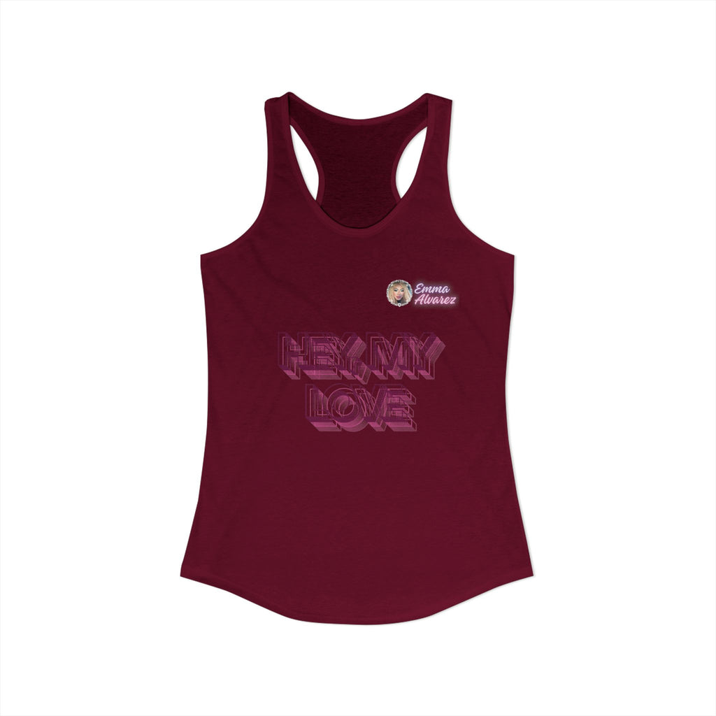 Hey, My Love Racerback Tank for Women