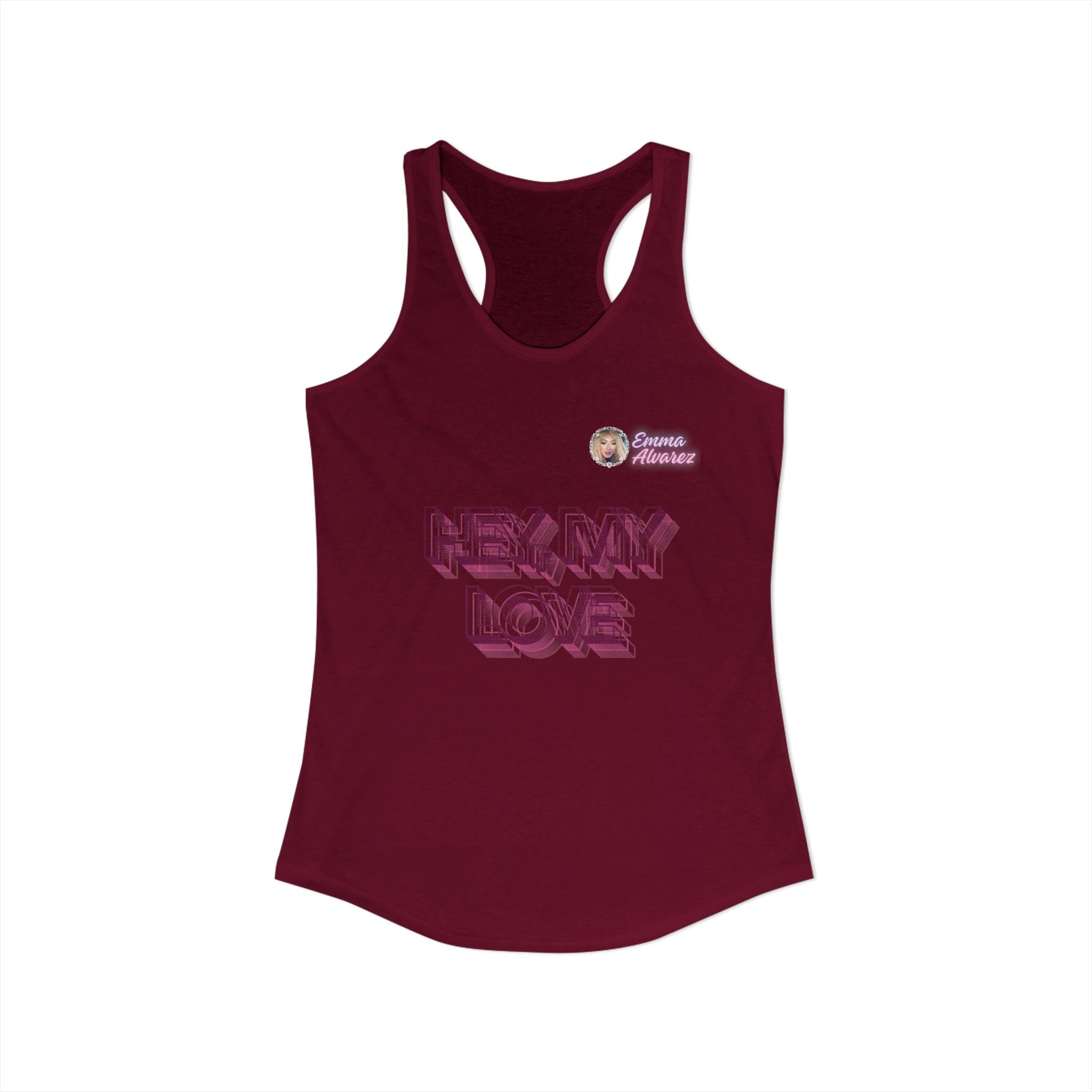 Hey, My Love Racerback Tank for Women