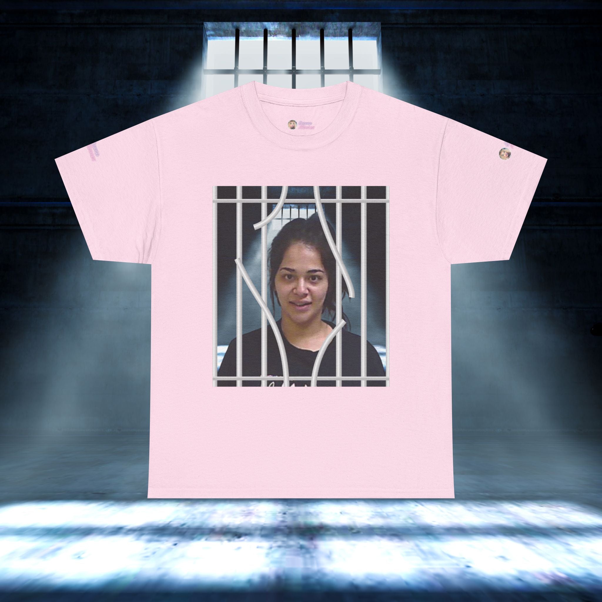 The Emma Alvarez & Meli G Unisex Heavy Cotton Tee - "MeliG Mugshot"