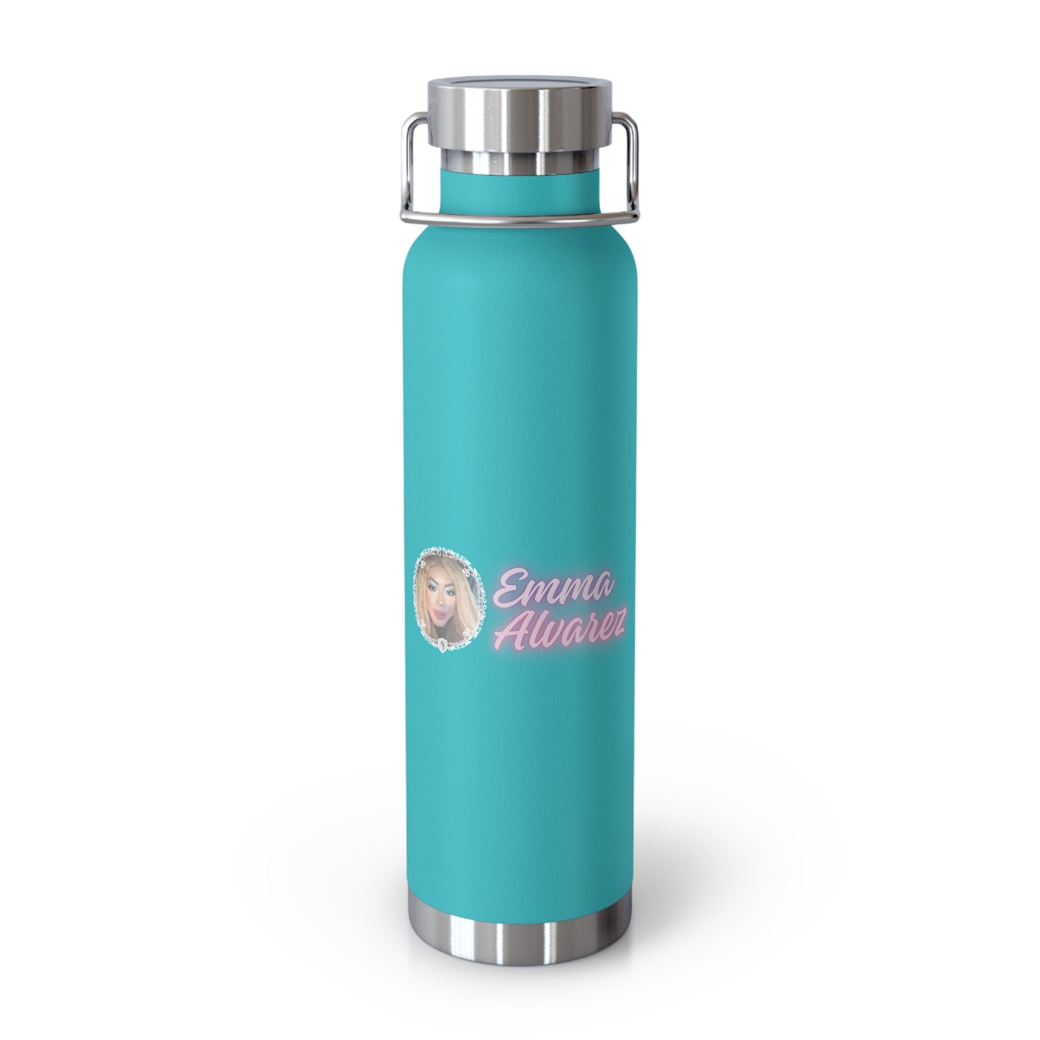 Emma Alvarez - Personalized Copper Insulated Water Bottle - 22oz