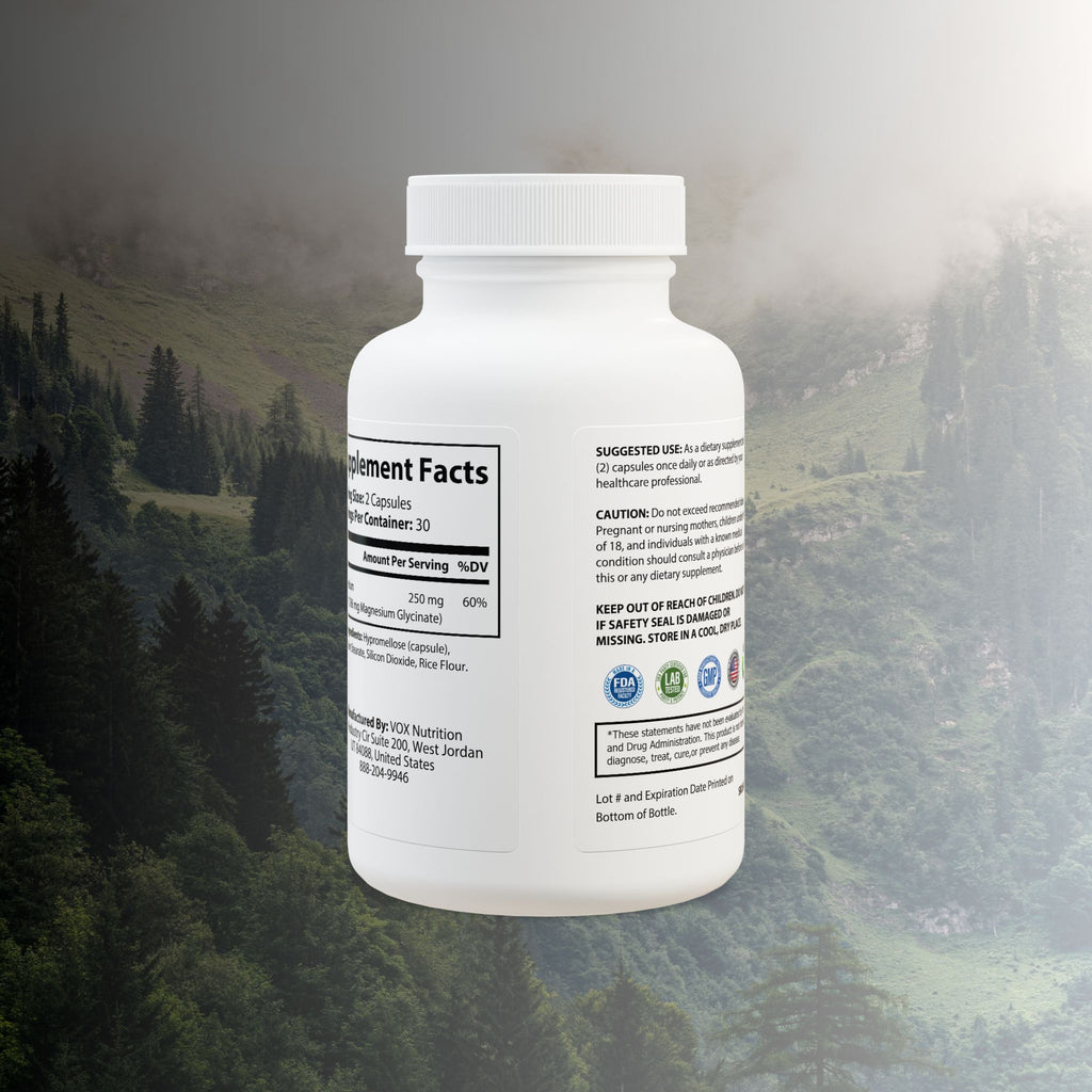 Mi Vida Sana by Emma Alvarez | Magnesium Glycinate Supplement (60 Capsules)