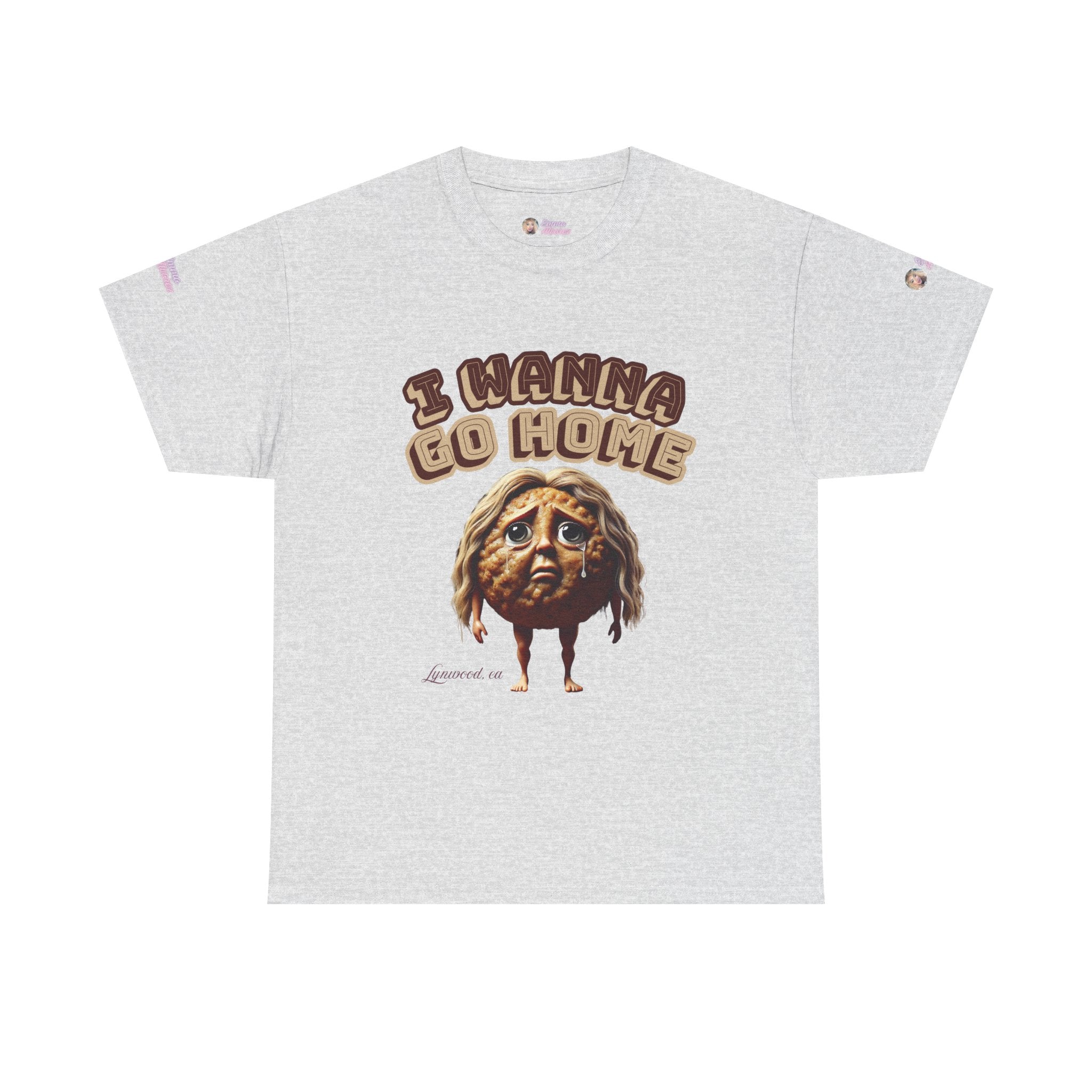 The Emma Alvarez Unisex Heavy Cotton Tee - "I Wanna Go Home" - Lynwood, CA