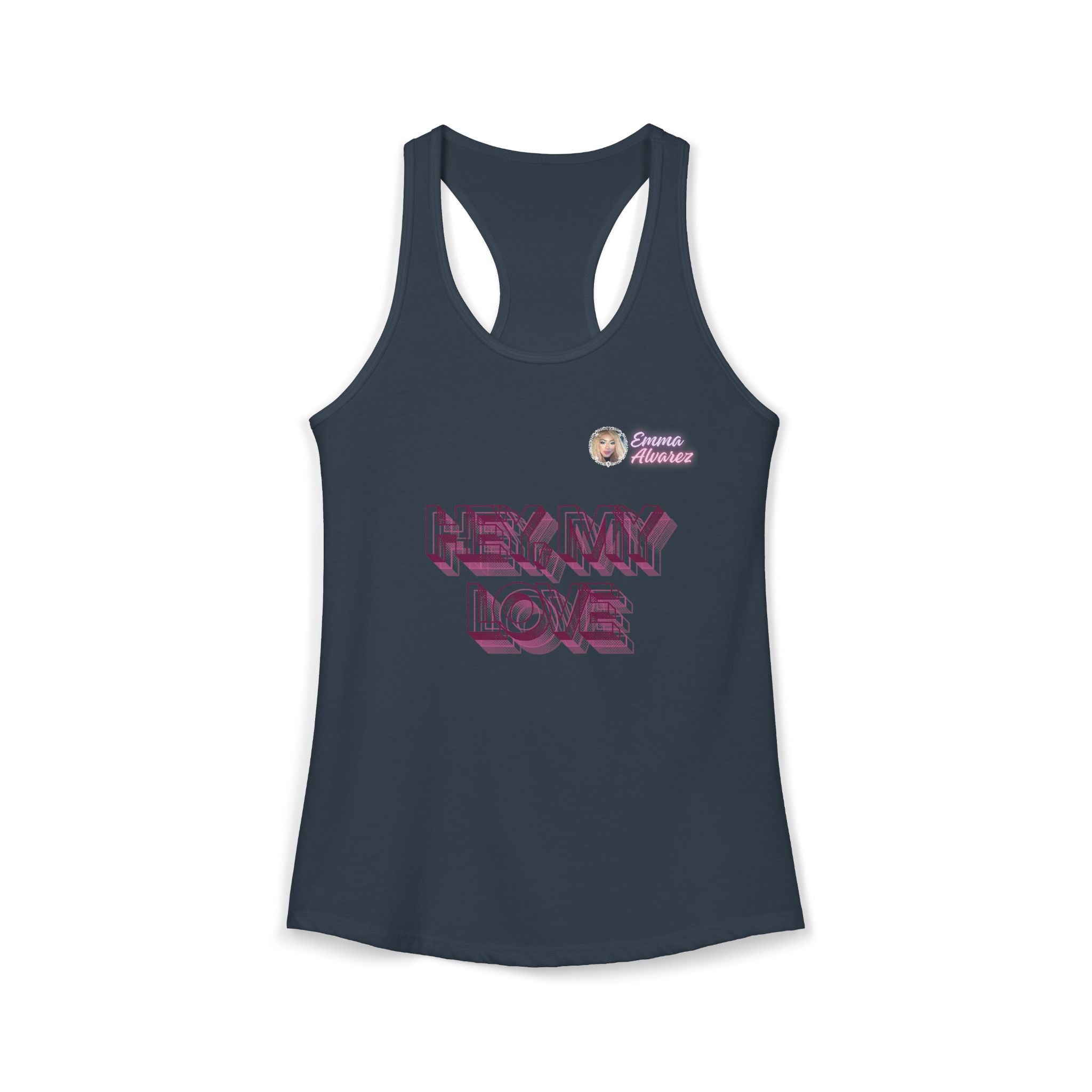 Hey, My Love Racerback Tank for Women