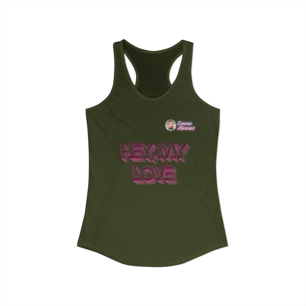 Hey, My Love Racerback Tank for Women