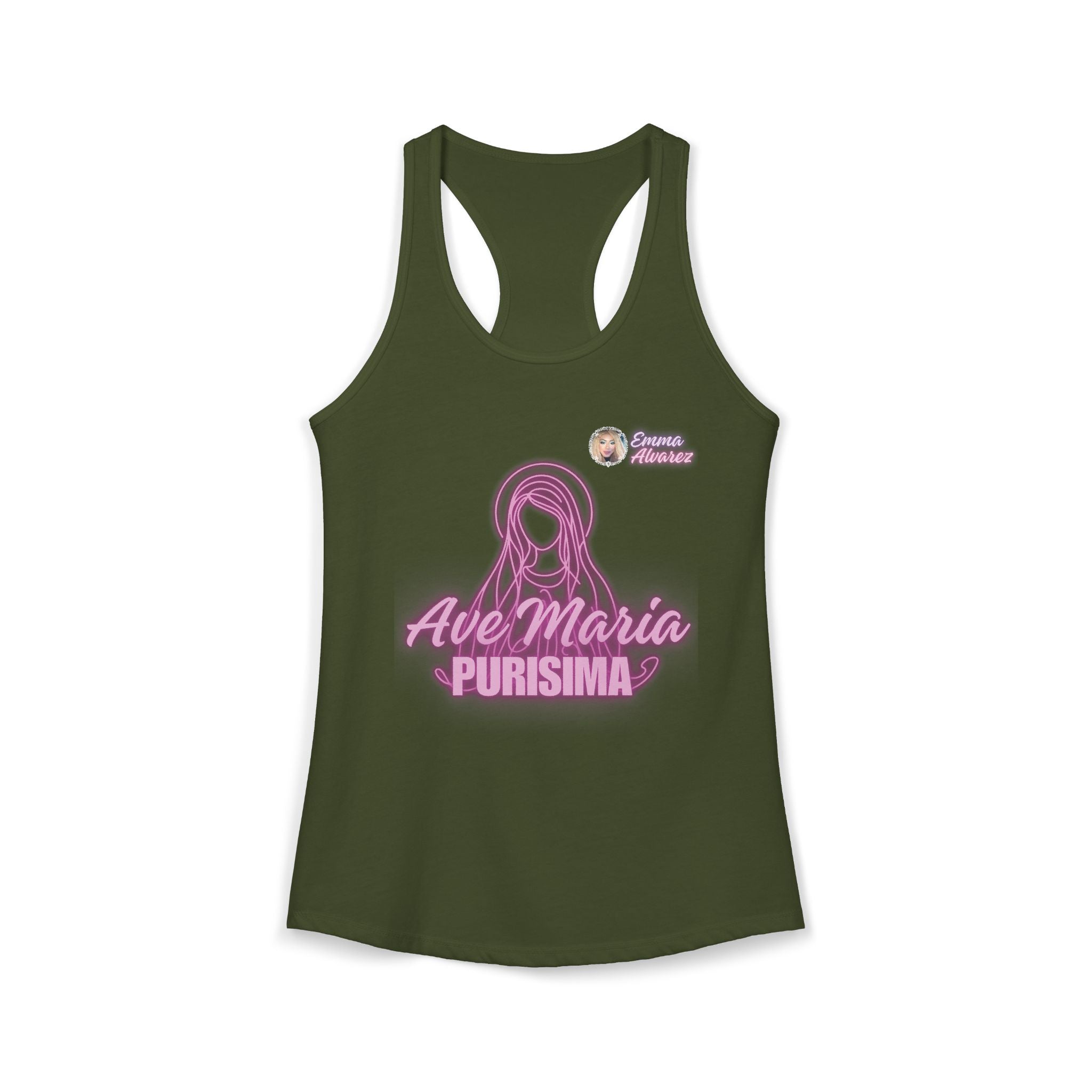 Ave Maria Purisima! Racerback Tank for Women