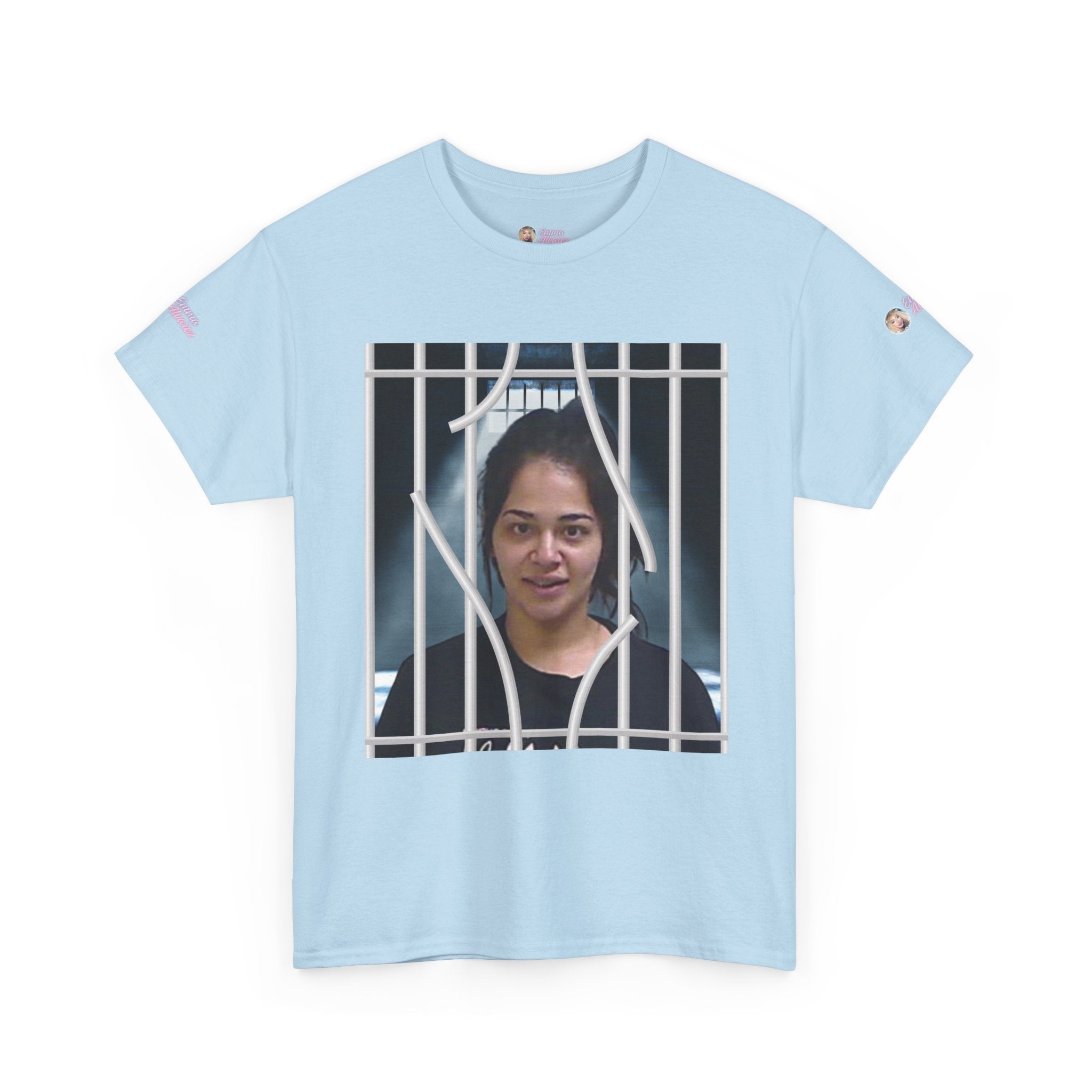 The Emma Alvarez & Meli G Unisex Heavy Cotton Tee - "MeliG Mugshot"