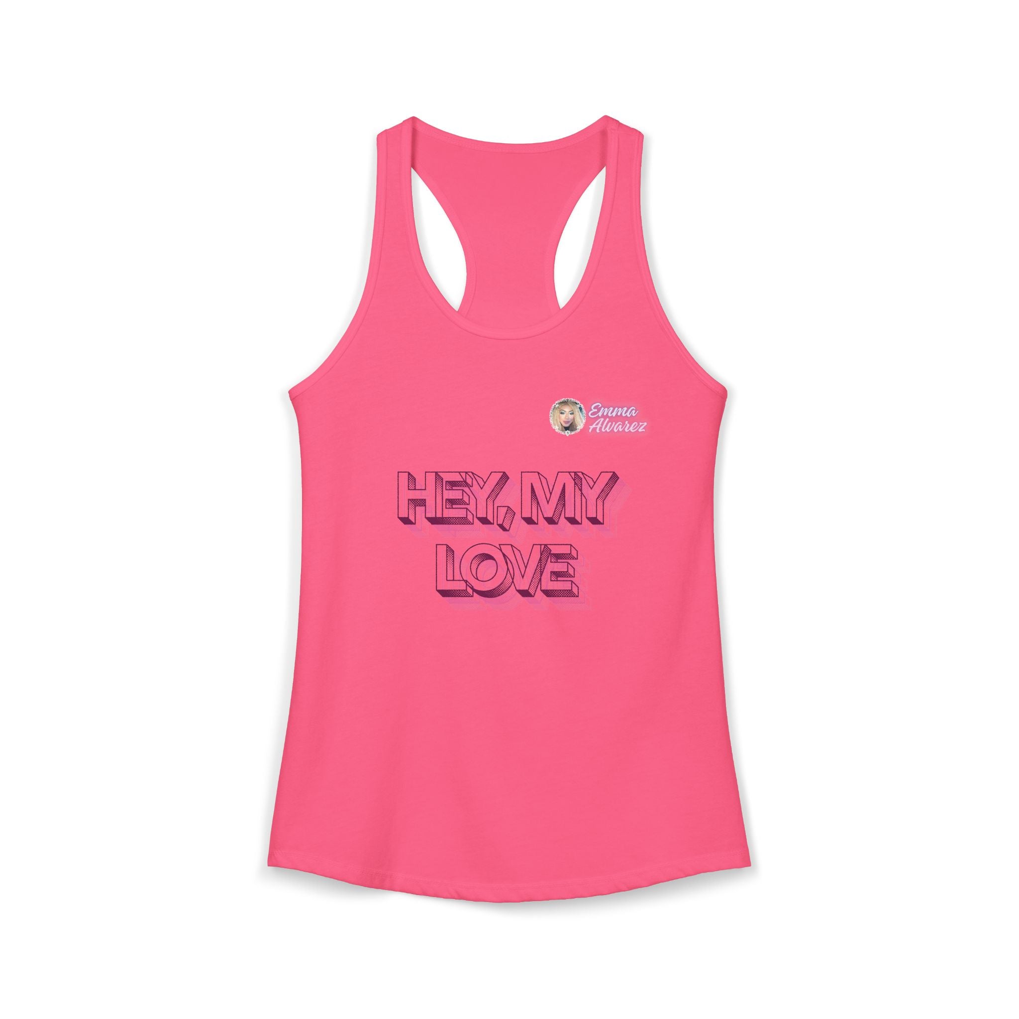 Hey, My Love Racerback Tank for Women