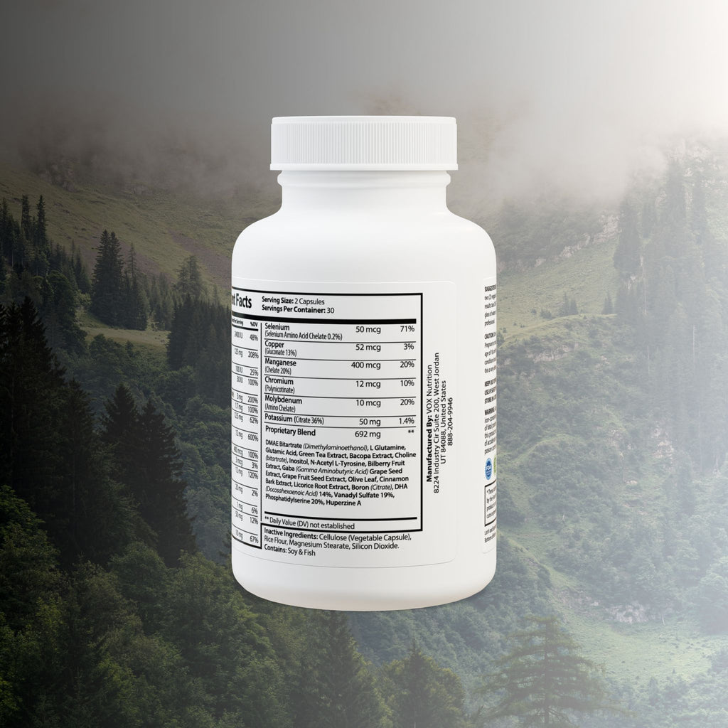 Mi Vida Sana by Emma Alvarez | Brain Support Complex Supplement (60 Capsules)