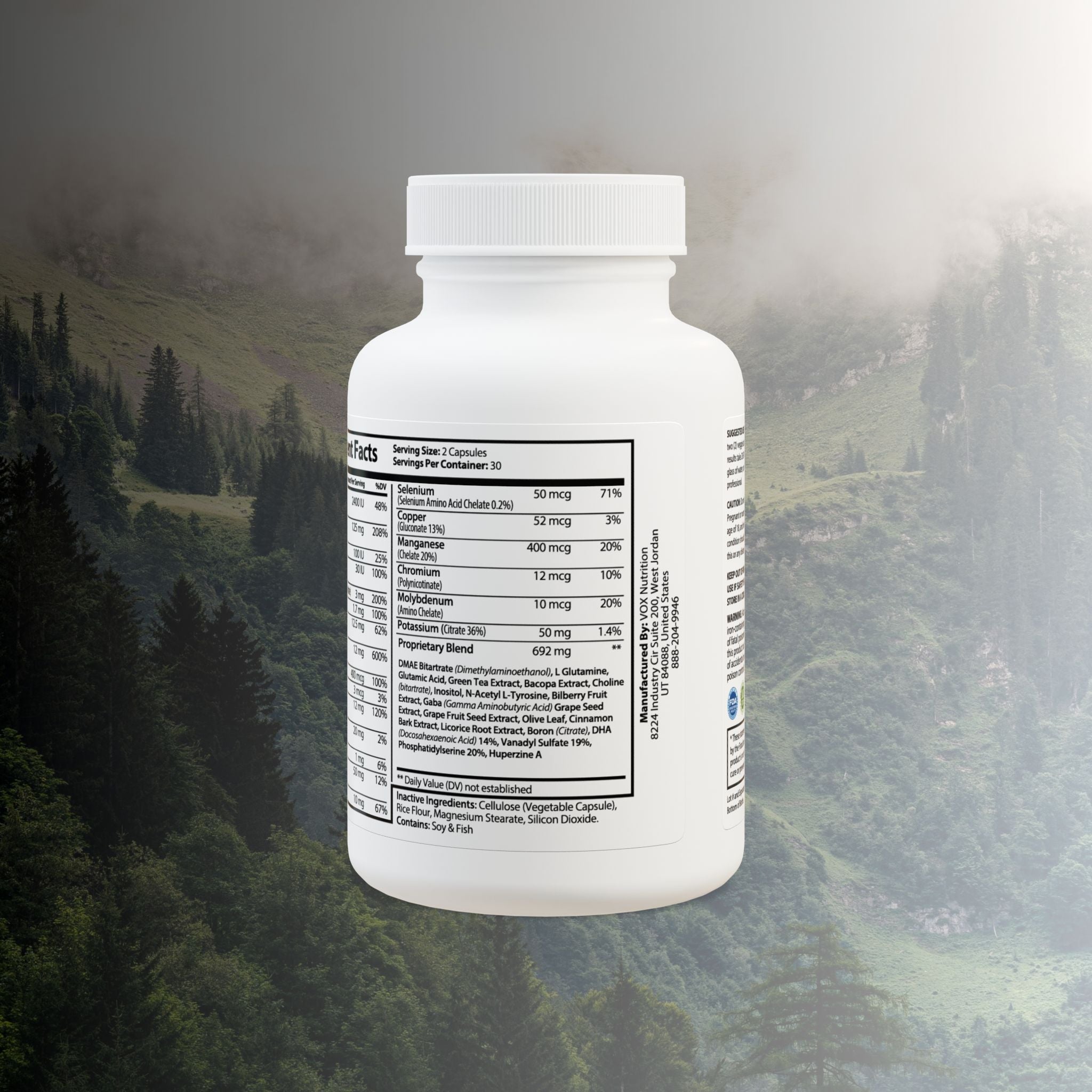 Mi Vida Sana by Emma Alvarez | Brain Support Complex Supplement (60 Capsules)