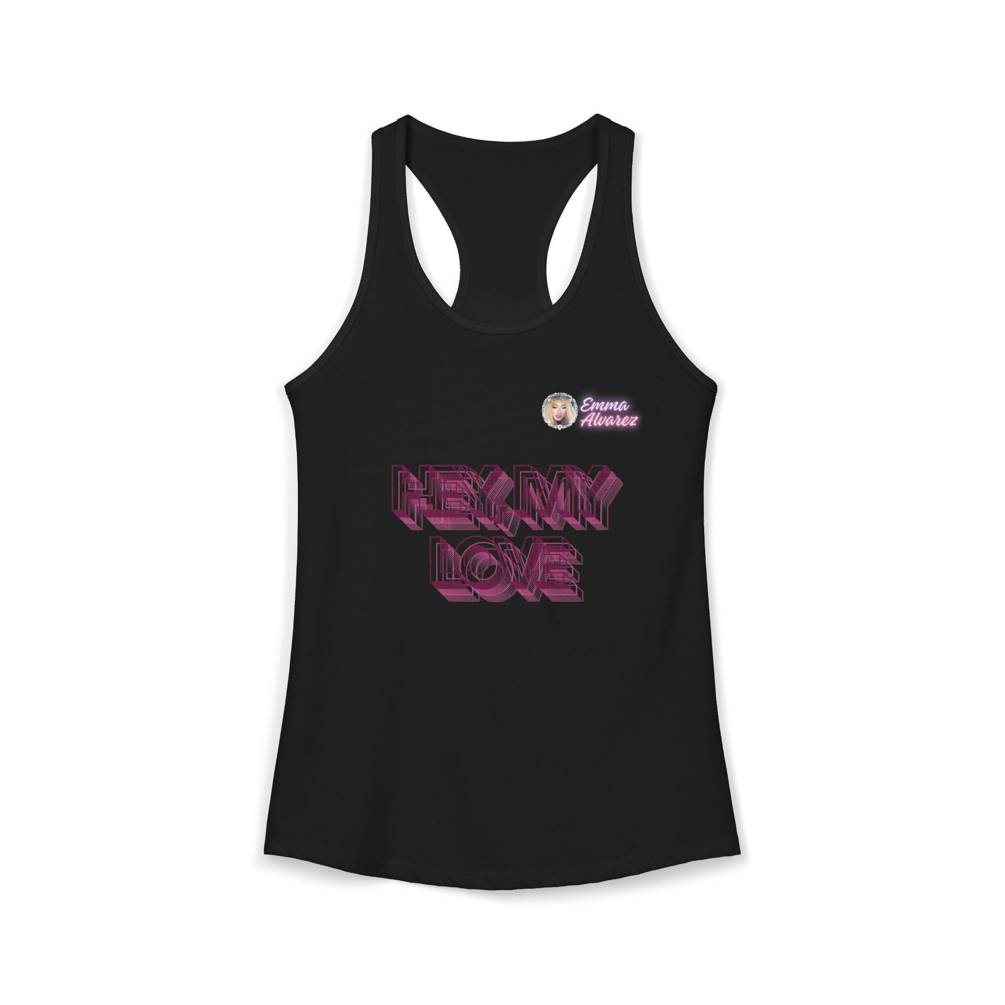 Hey, My Love Racerback Tank for Women
