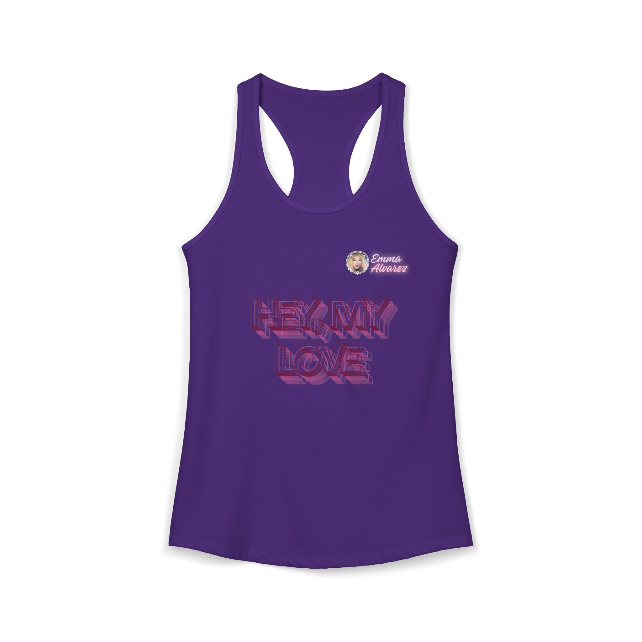 Hey, My Love Racerback Tank for Women