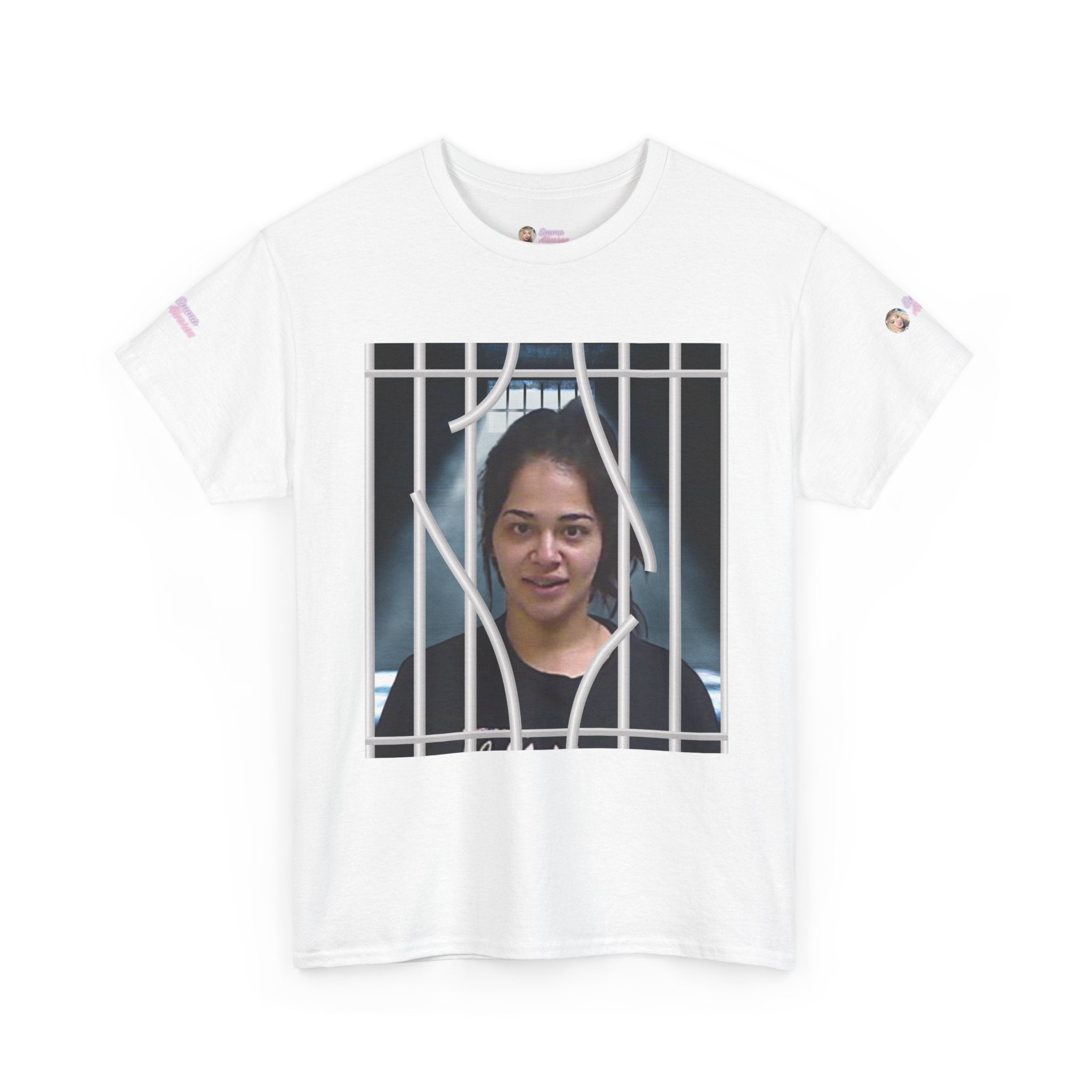The Emma Alvarez & Meli G Unisex Heavy Cotton Tee - "MeliG Mugshot"