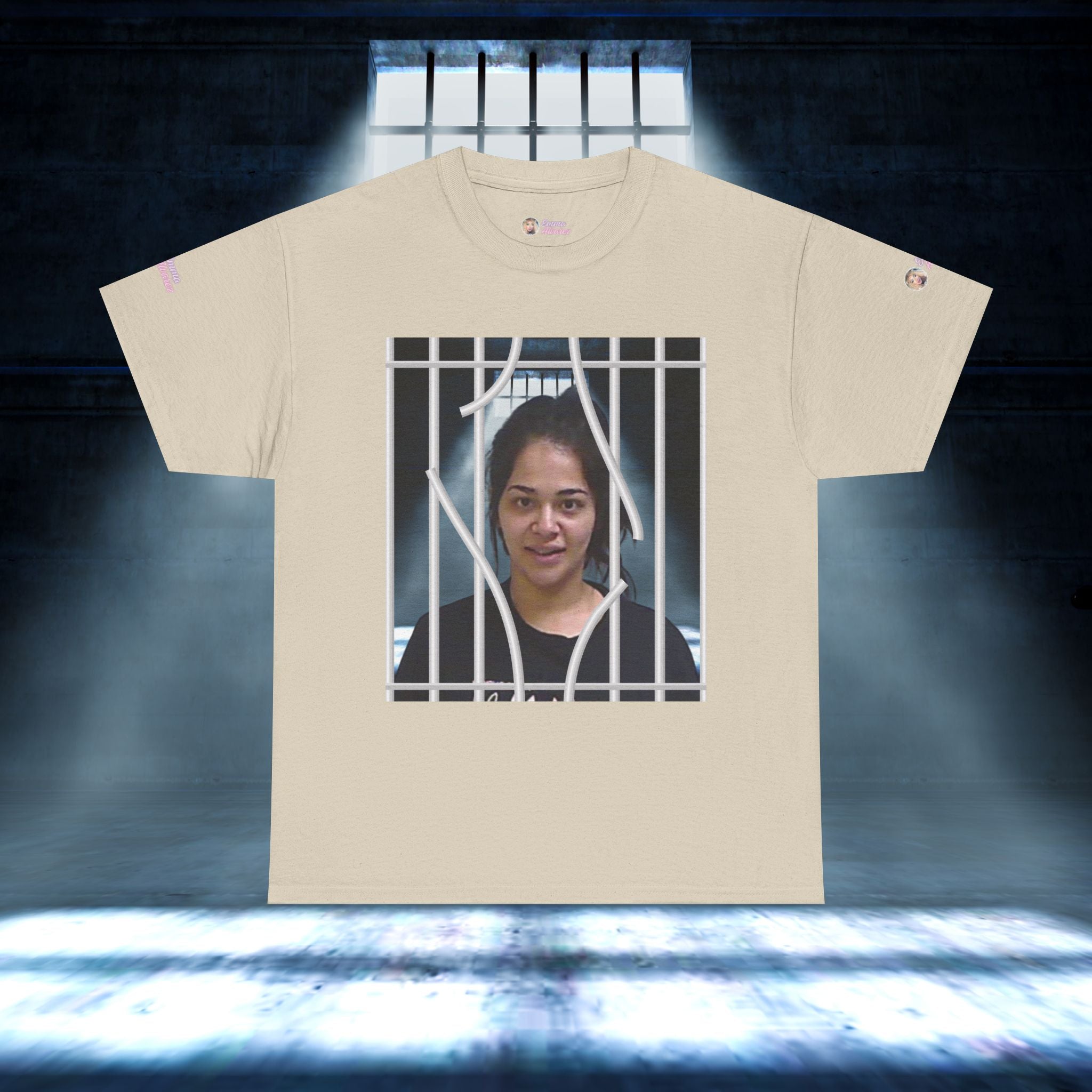 The Emma Alvarez & Meli G Unisex Heavy Cotton Tee - "MeliG Mugshot"