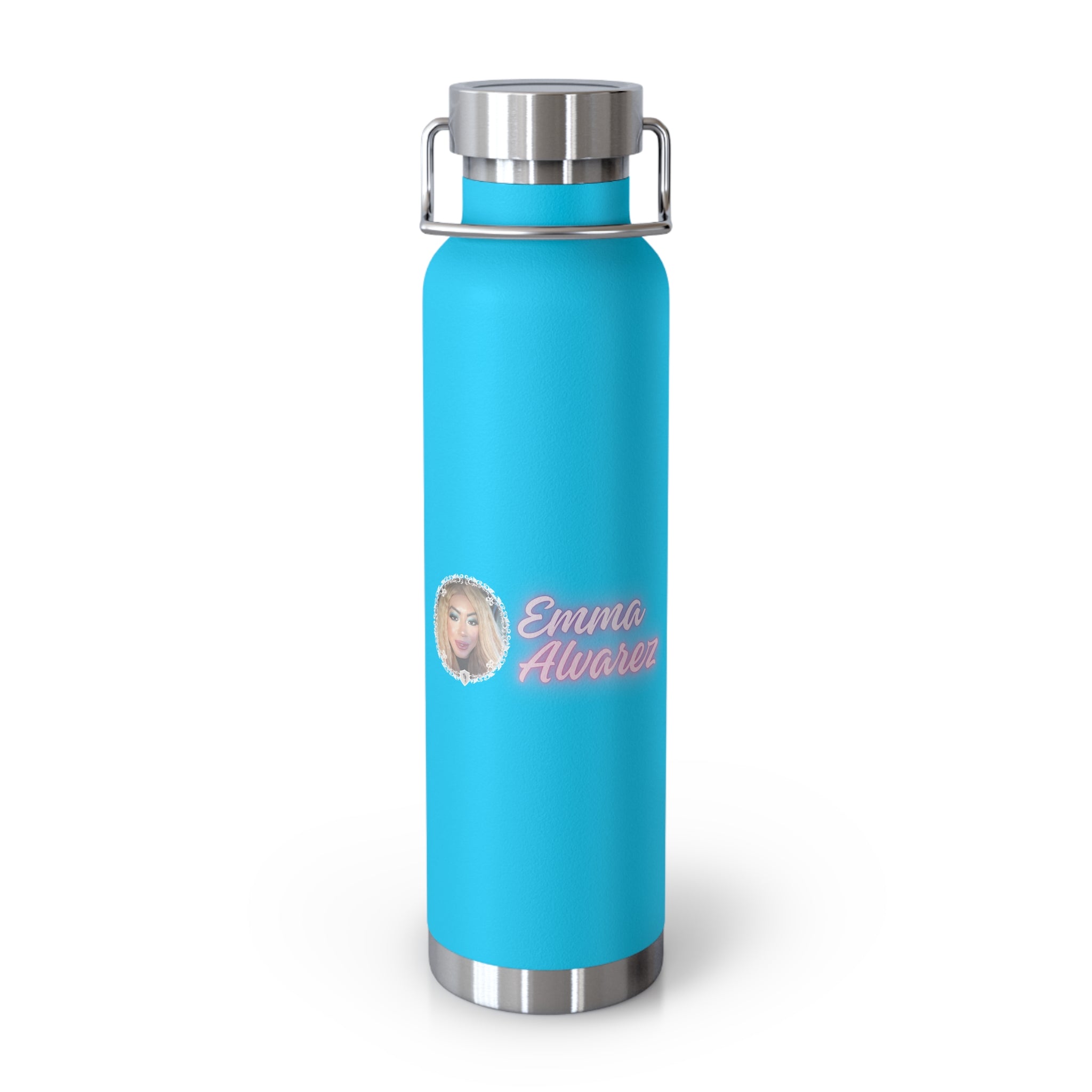 Emma Alvarez - Personalized Copper Insulated Water Bottle - 22oz