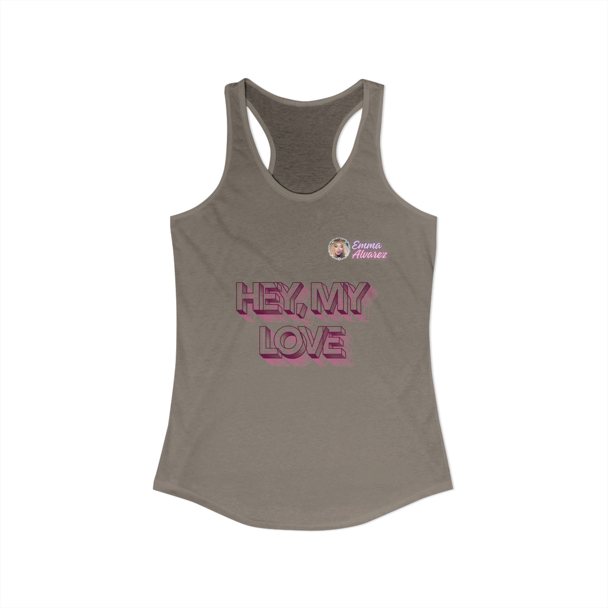 Hey, My Love Racerback Tank for Women