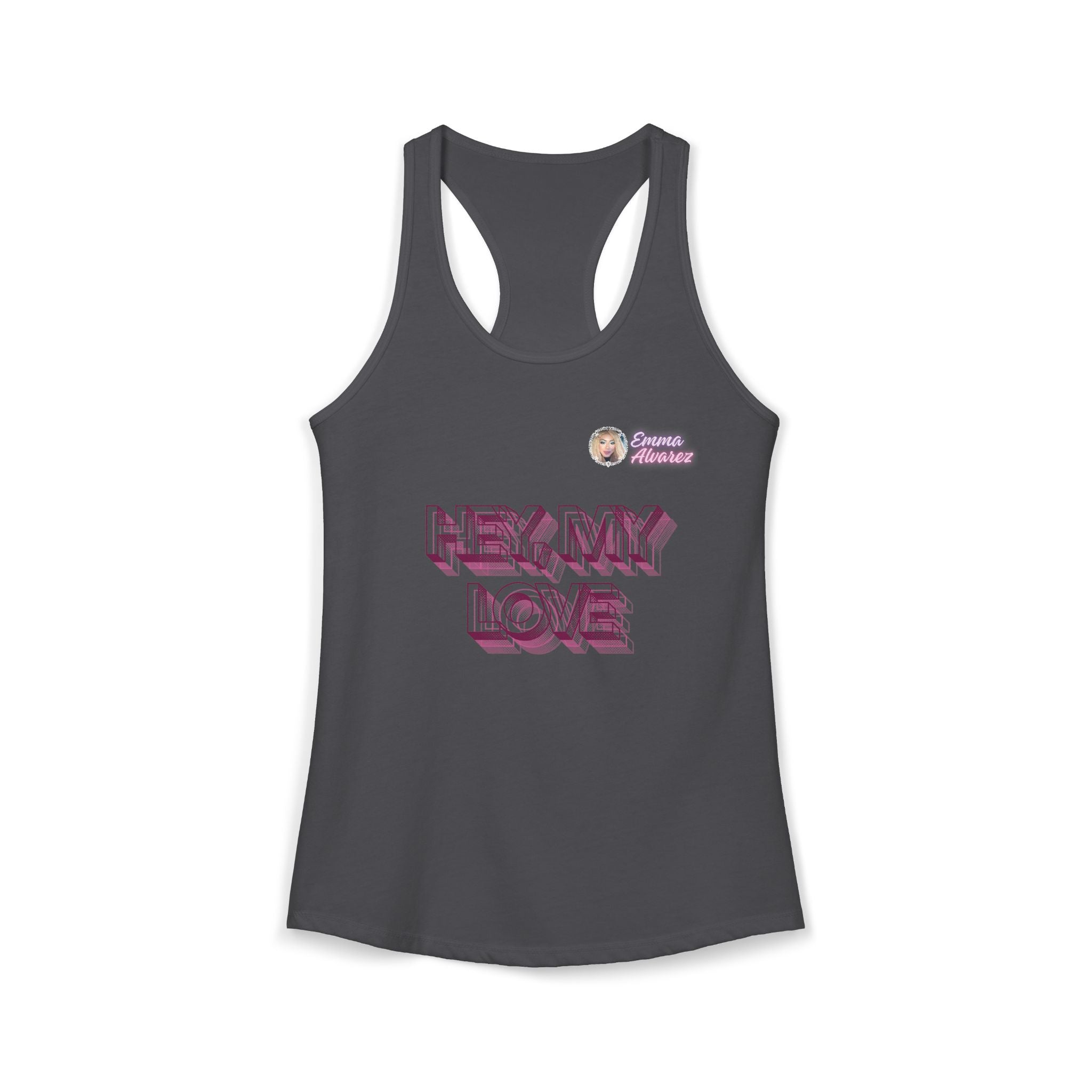 Hey, My Love Racerback Tank for Women