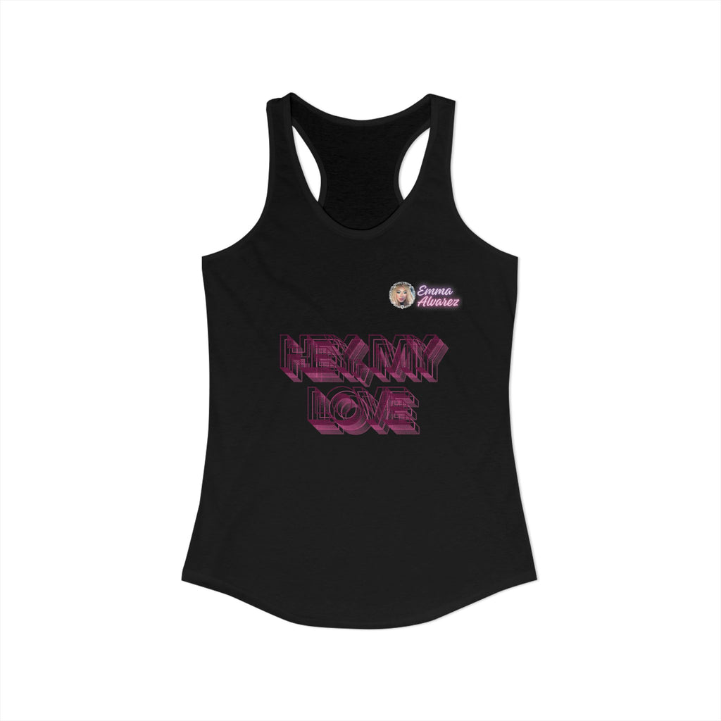 Hey, My Love Racerback Tank for Women