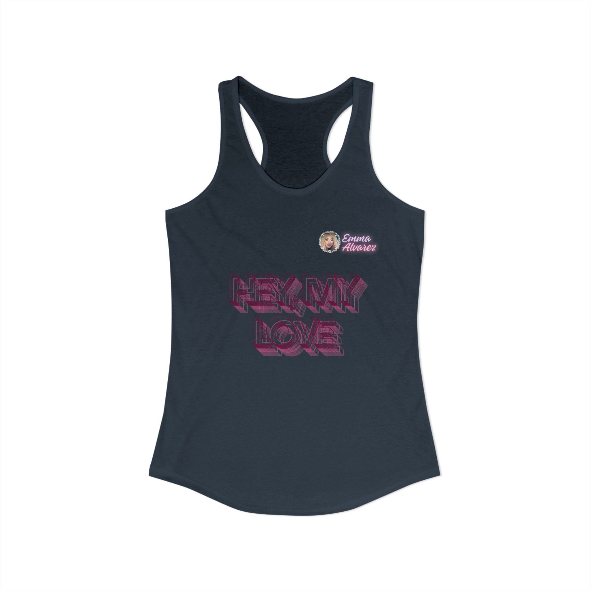 Hey, My Love Racerback Tank for Women