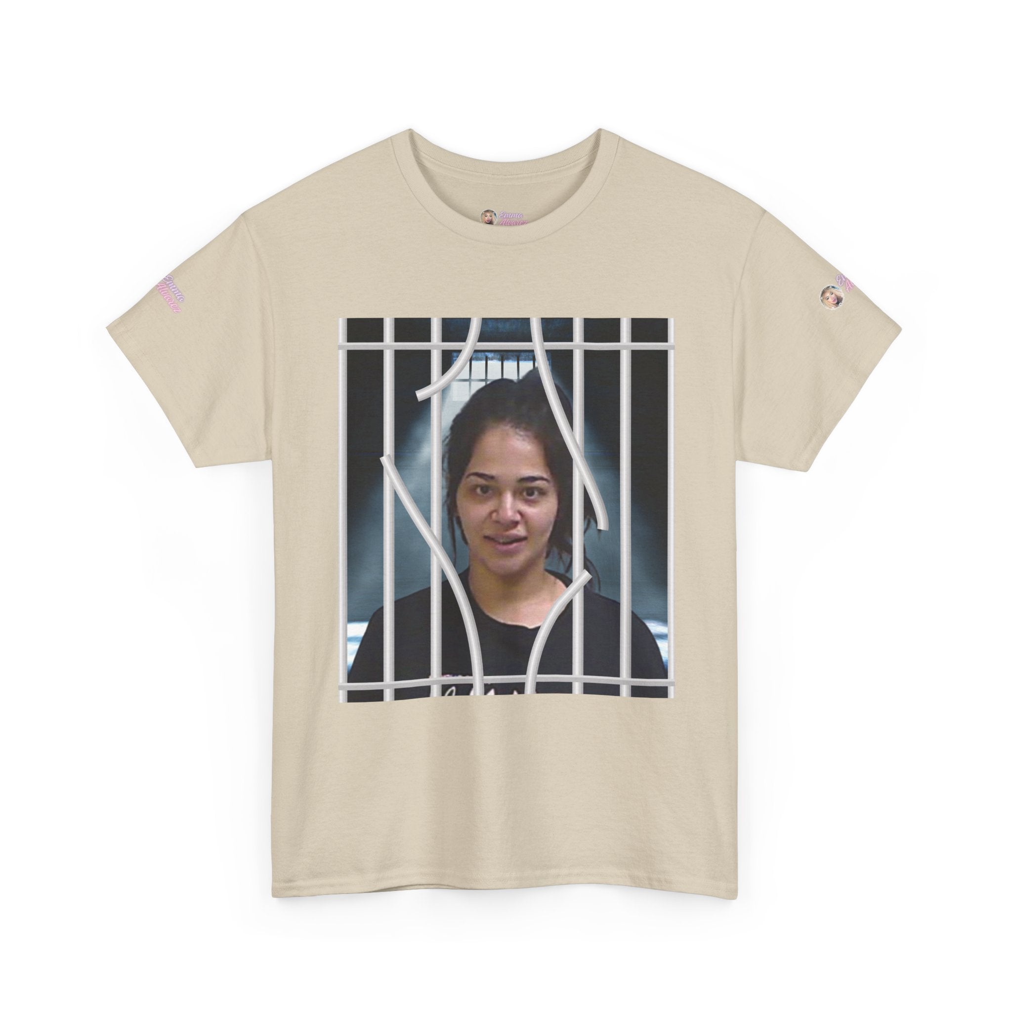The Emma Alvarez & Meli G Unisex Heavy Cotton Tee - "MeliG Mugshot"